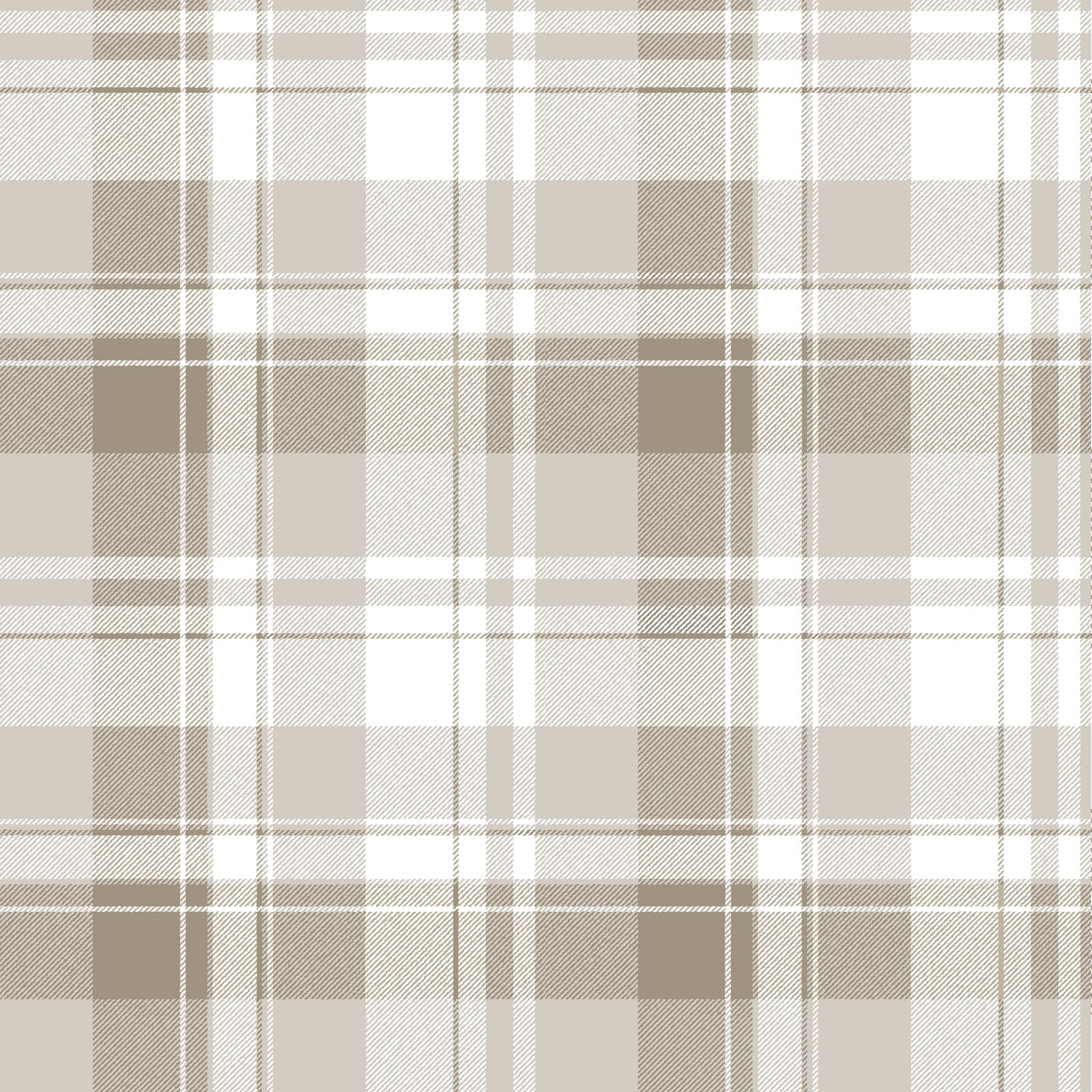 Tartan Garden Wallpaper in Beige color - pattern number 8386 - by Galerie in the Blooming Garden collection