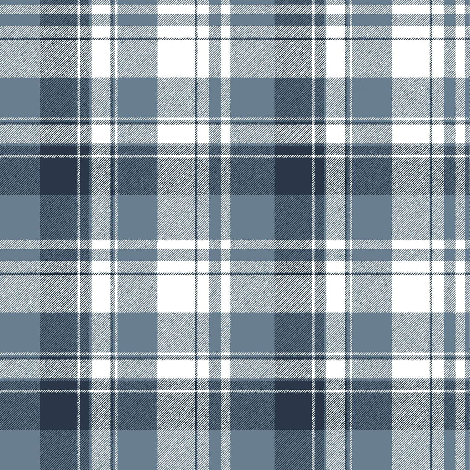 Tartan Garden Wallpaper in Blue color - pattern number 8387 - by Galerie in the Blooming Garden collection
