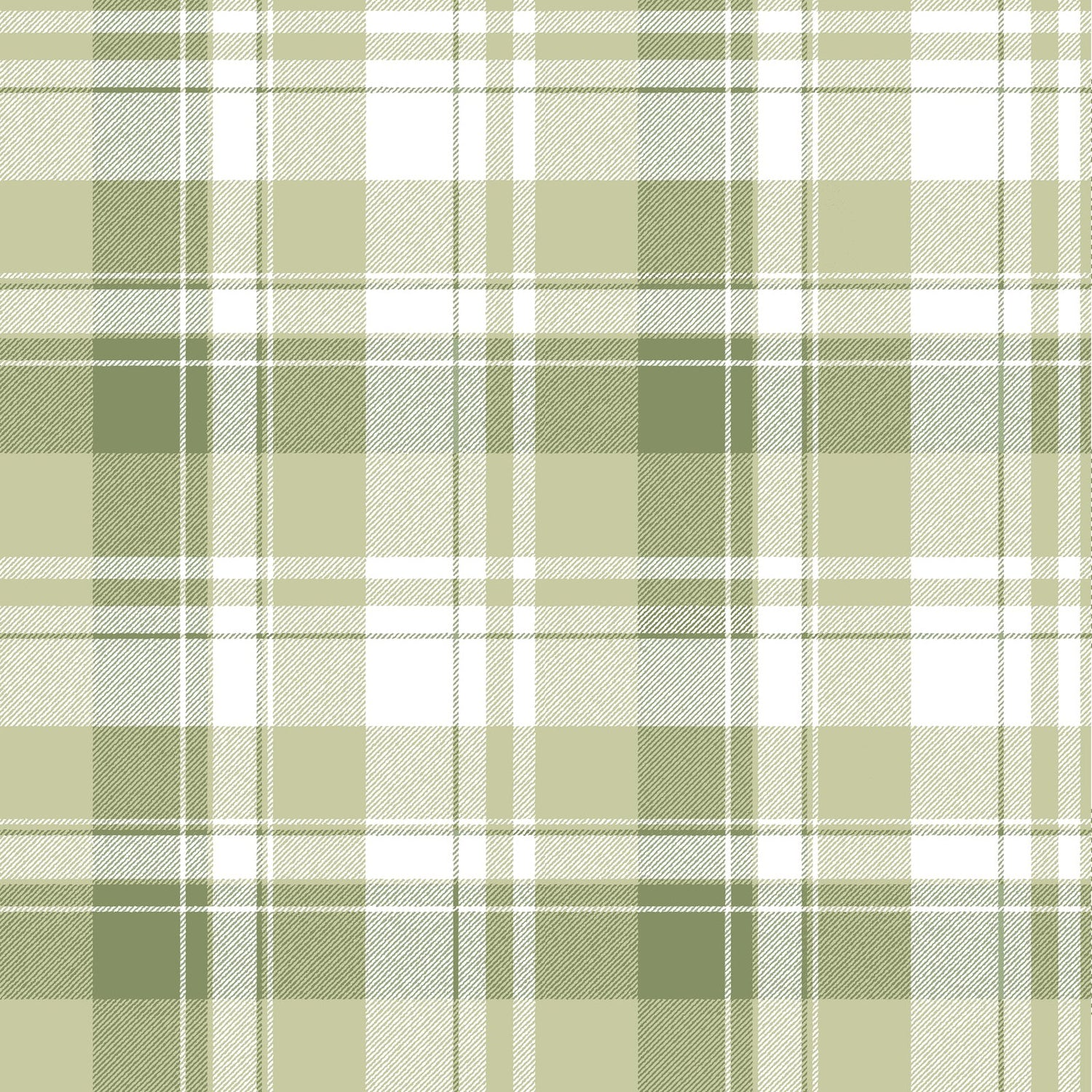 Tartan Garden Wallpaper in Green color - pattern number 8388 - by Galerie in the Blooming Garden collection