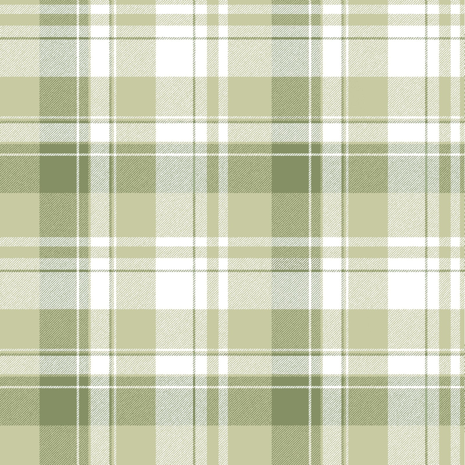 Tartan Garden Wallpaper in Green color - pattern number 8388 - by Galerie in the Blooming Garden collection
