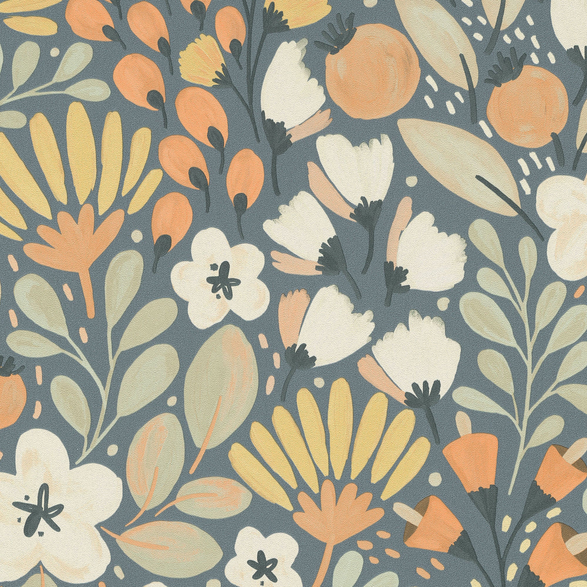 Poetic Garden Wallpaper in blue color - pattern number 8411-VRTR-AB3 - by Veer Decor in the Veer Decor 2025 Collection collection