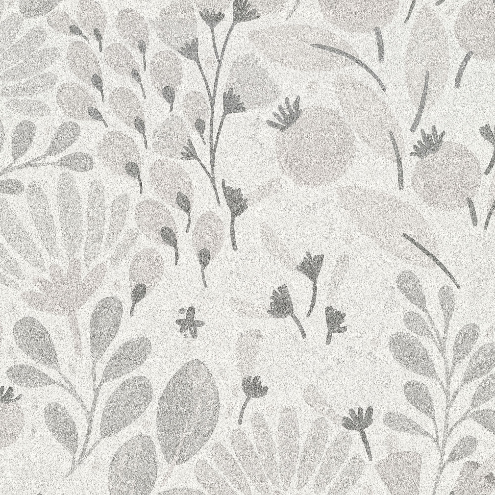 Poetic Garden Wallpaper in gray color - pattern number 8411-VRTR-AB4 - by Veer Decor in the Veer Decor 2025 Collection collection