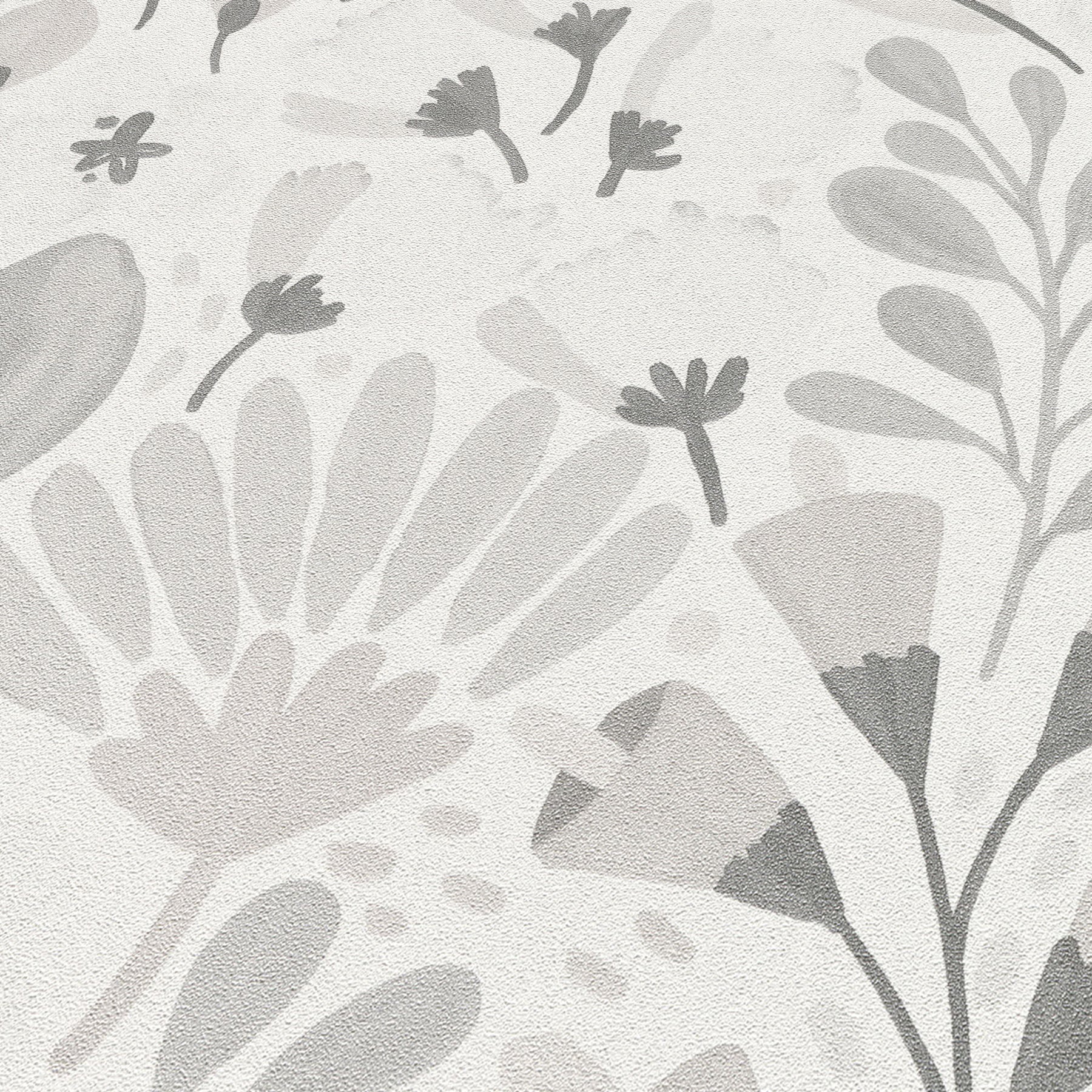 Poetic Garden Wallpaper in gray color - pattern number 8411-VRTR-AB4 - by Veer Decor in the Veer Decor 2025 Collection collection