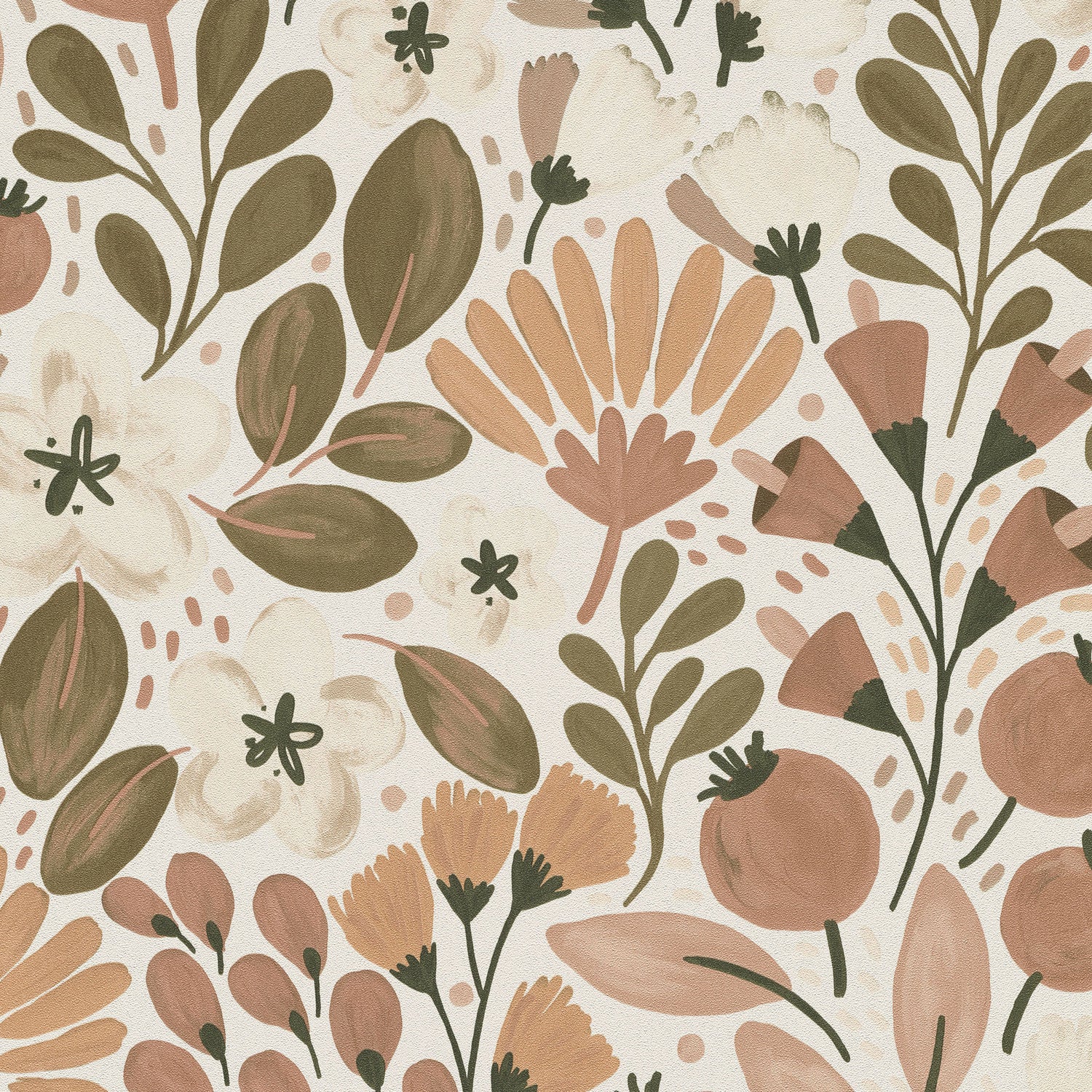 Poetic Garden Wallpaper in brown color - pattern number 8411-VRTR-AB5 - by Veer Decor in the Veer Decor 2025 Collection collection