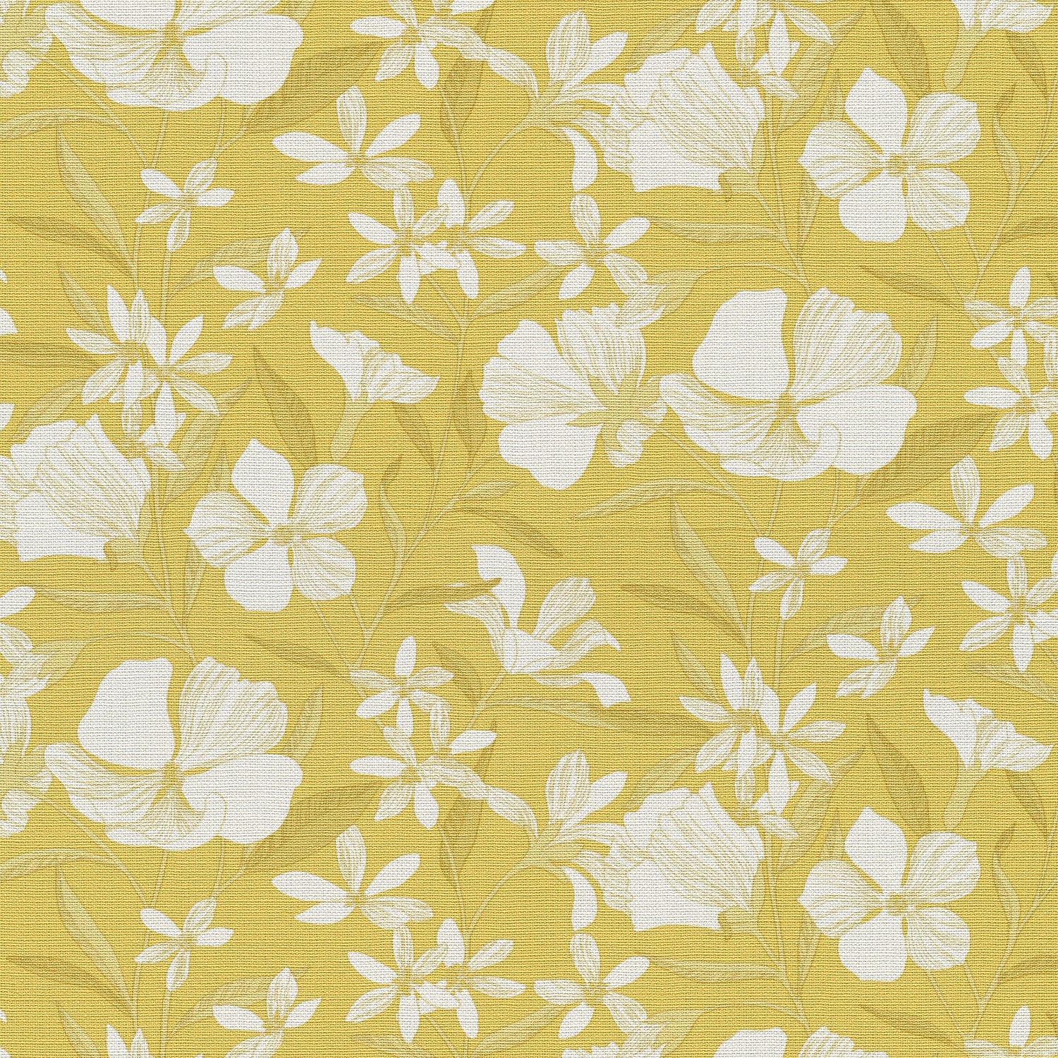 Floral Breeze Wallpaper in yellow color - pattern number 8411-VRTR-AC1 - by Veer Decor in the Veer Decor 2025 Collection collection
