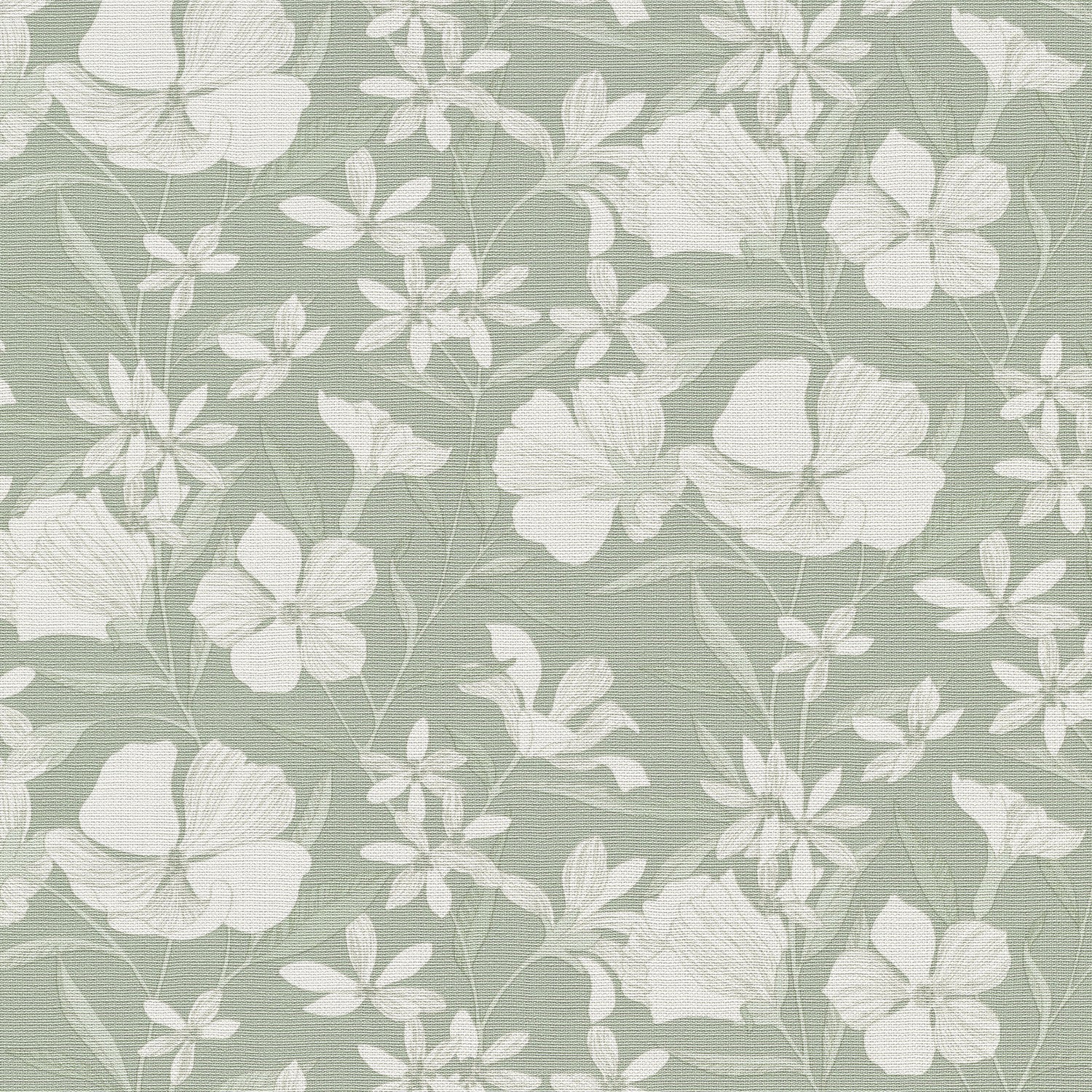 Floral Breeze Wallpaper in green color - pattern number 8411-VRTR-AC2 - by Veer Decor in the Veer Decor 2025 Collection collection