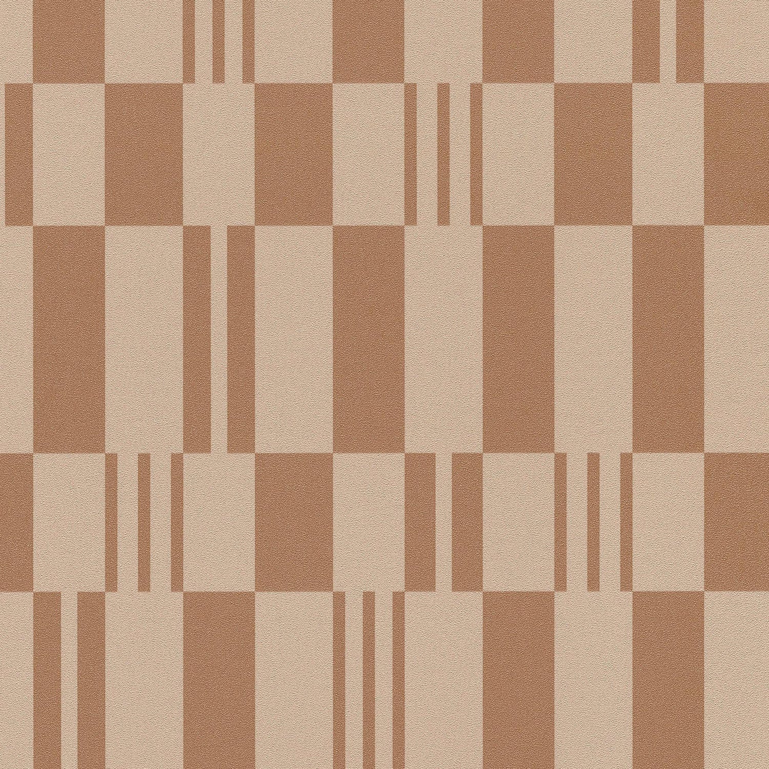 Sun Geo Stripe Wallpaper in brown color - pattern number 8411-VRTR-AD4 - by Veer Decor in the Veer Decor 2025 Collection collection