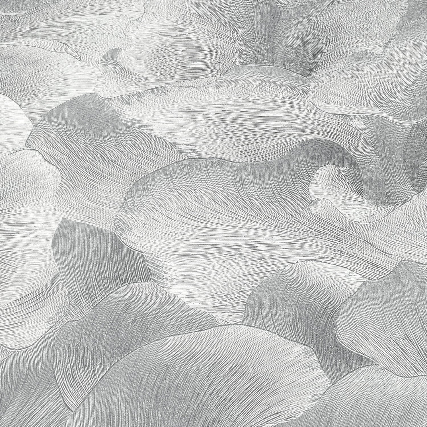Floral Glow Wallpaper in silver color - pattern number 8413-VRFW-AF3 - by Veer Decor in the Veer Decor 2025 Collection collection