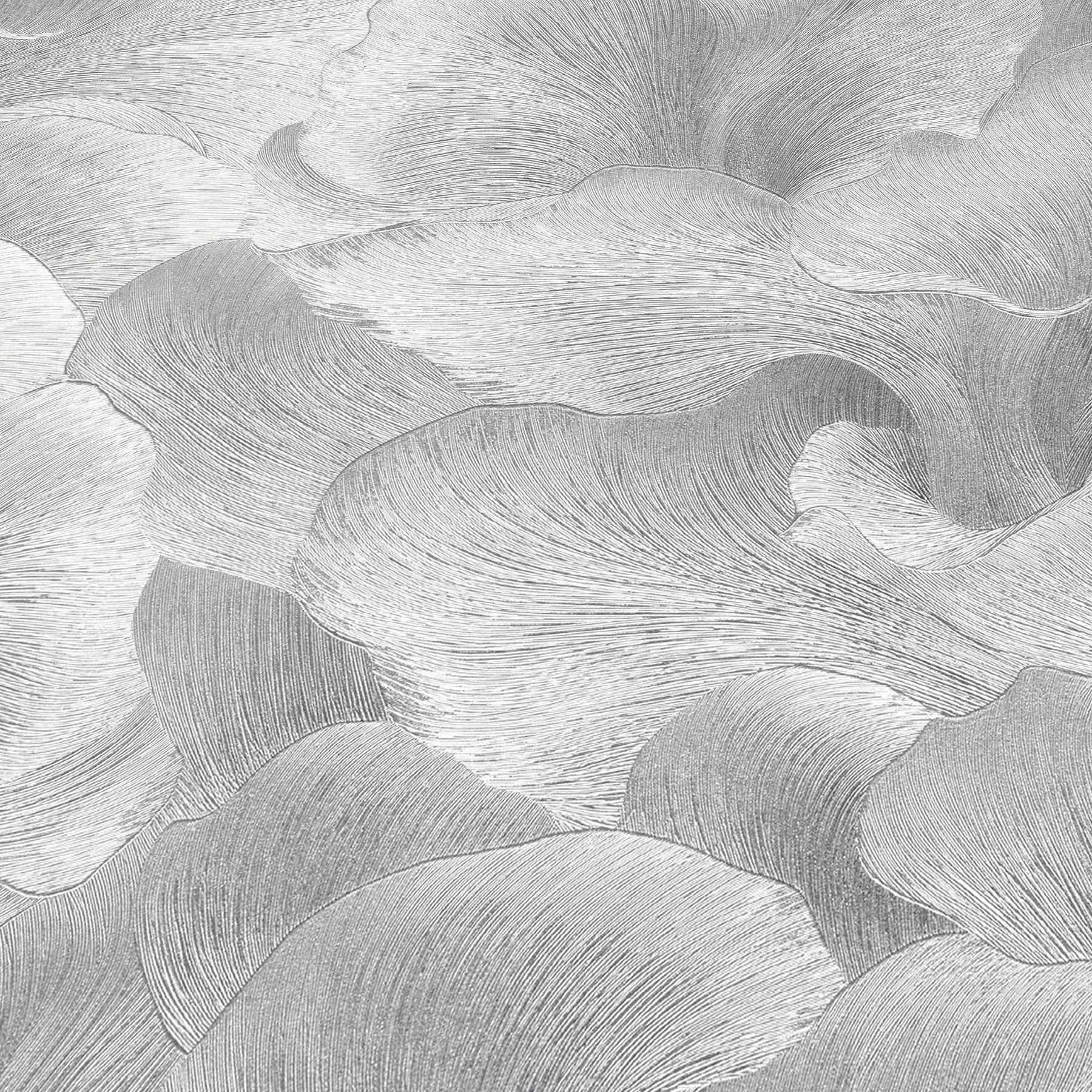 Floral Glow Wallpaper in silver color - pattern number 8413-VRFW-AF3 - by Veer Decor in the Veer Decor 2025 Collection collection