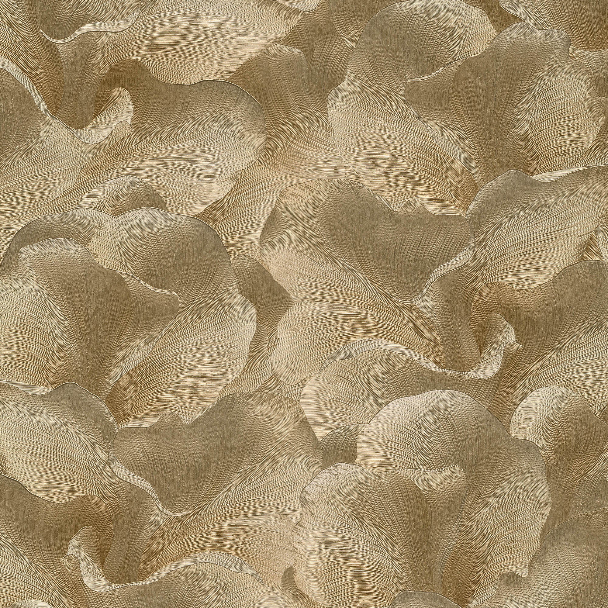 Floral Glow Wallpaper in gold color - pattern number 8413-VRFW-AF4 - by Veer Decor in the Veer Decor 2025 Collection collection