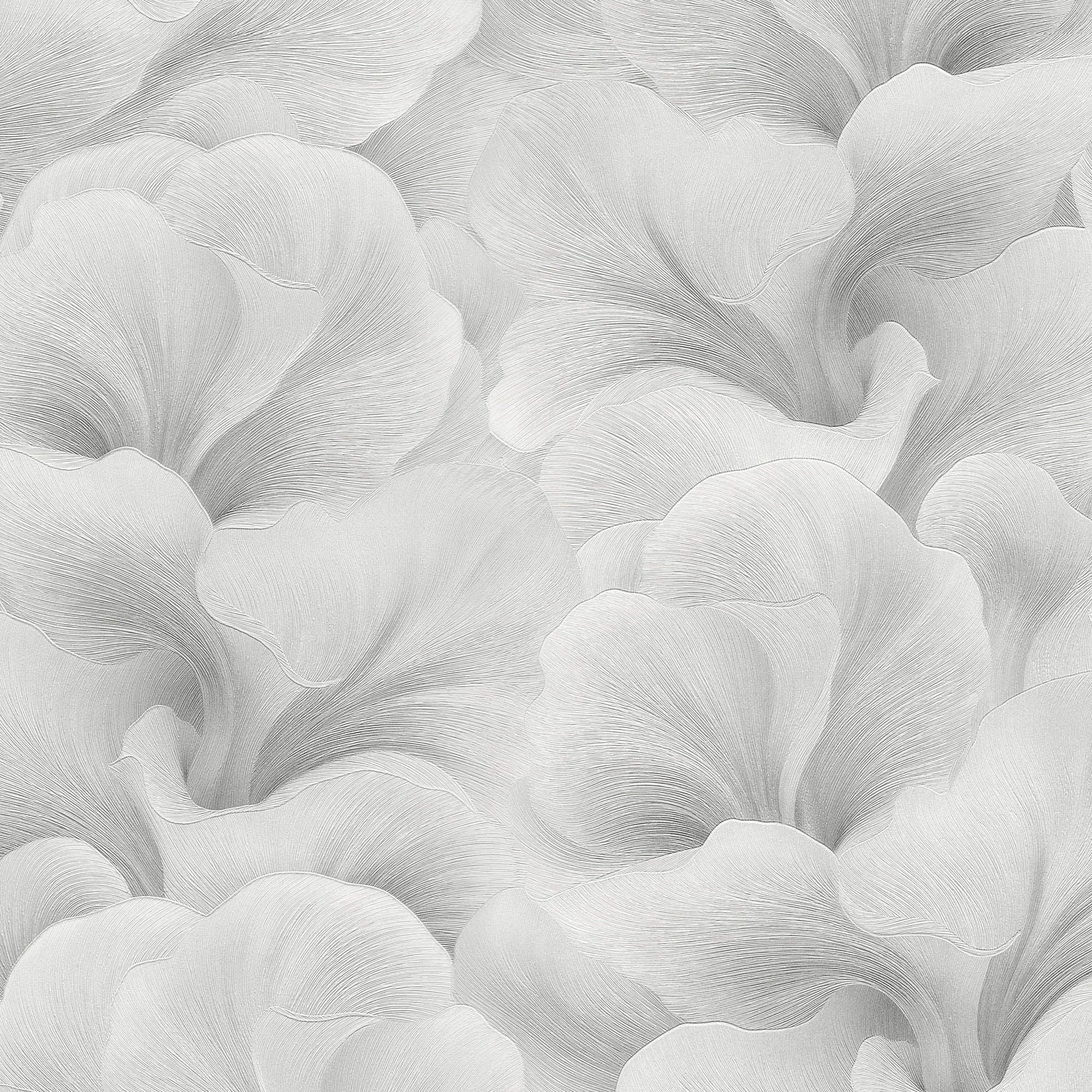 Floral Glow Wallpaper in gray color - pattern number 8413-VRFW-AF5 - by Veer Decor in the Veer Decor 2025 Collection collection