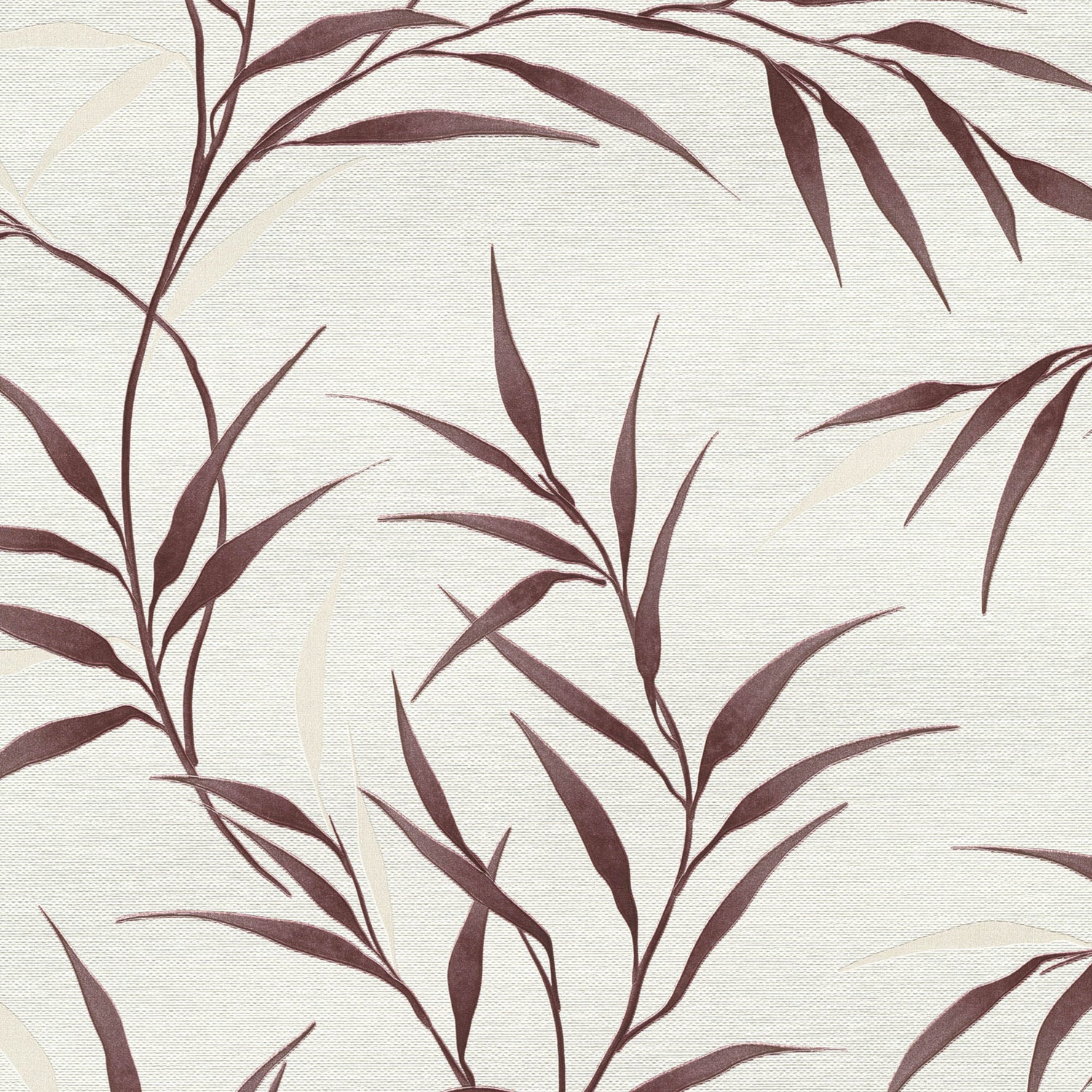 Yamato Leaves Wallpaper in red color - pattern number 8413-VRFW-AG2 - by Veer Decor in the Veer Decor 2025 Collection collection