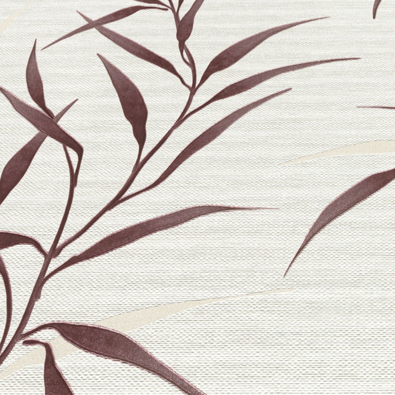Yamato Leaves Wallpaper in red color - pattern number 8413-VRFW-AG2 - by Veer Decor in the Veer Decor 2025 Collection collection