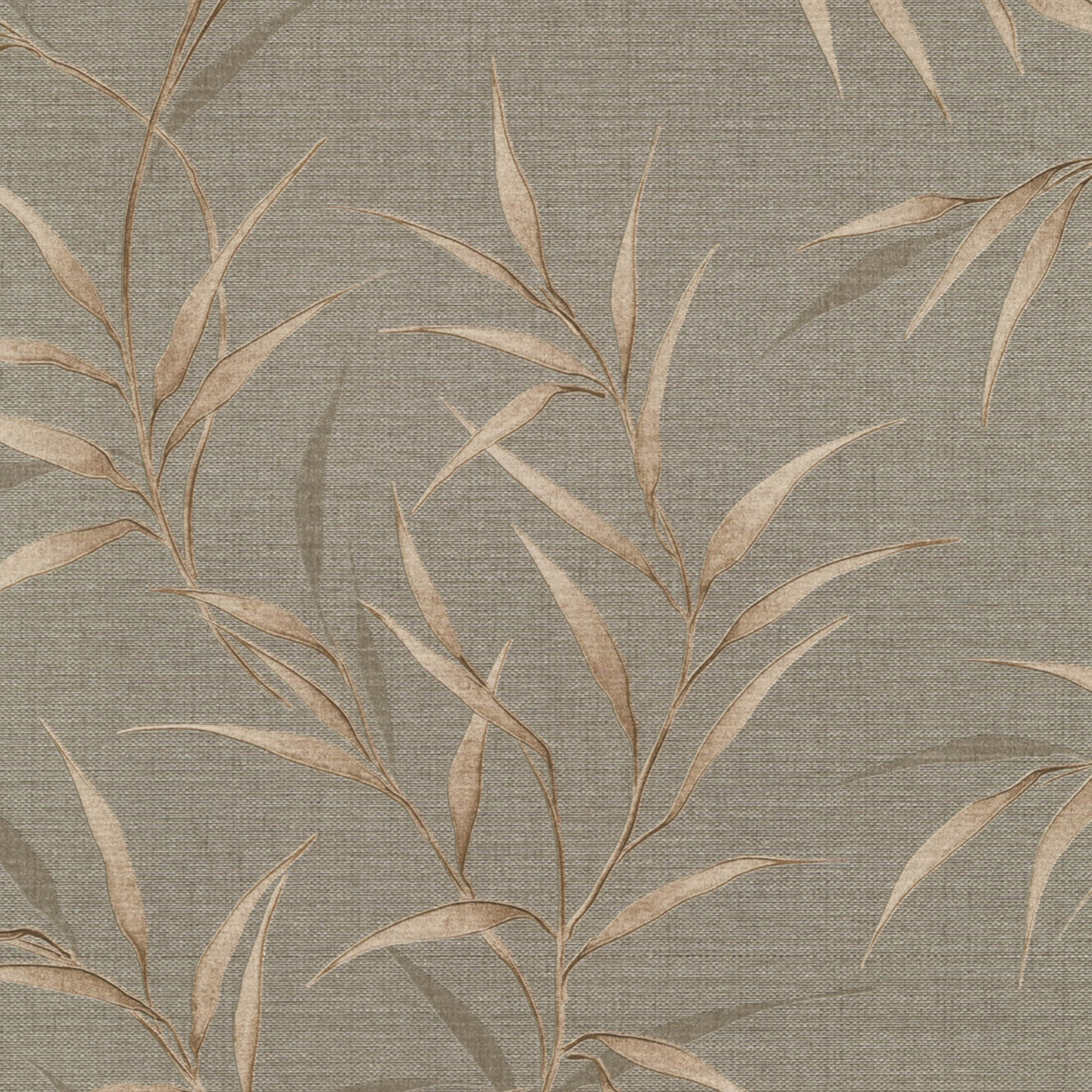 Yamato Leaves Wallpaper in brown color - pattern number 8413-VRFW-AG3 - by Veer Decor in the Veer Decor 2025 Collection collection