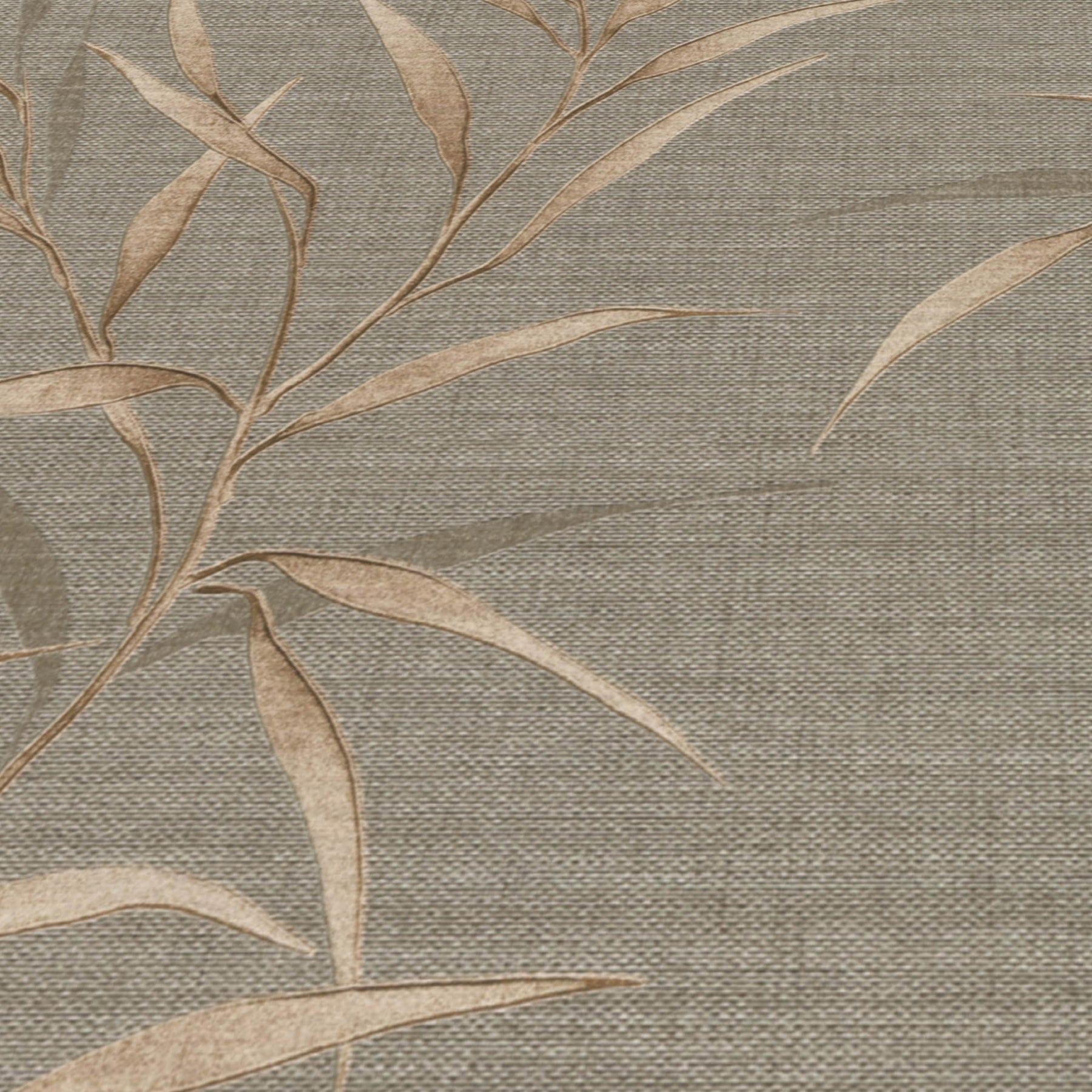 Yamato Leaves Wallpaper in brown color - pattern number 8413-VRFW-AG3 - by Veer Decor in the Veer Decor 2025 Collection collection