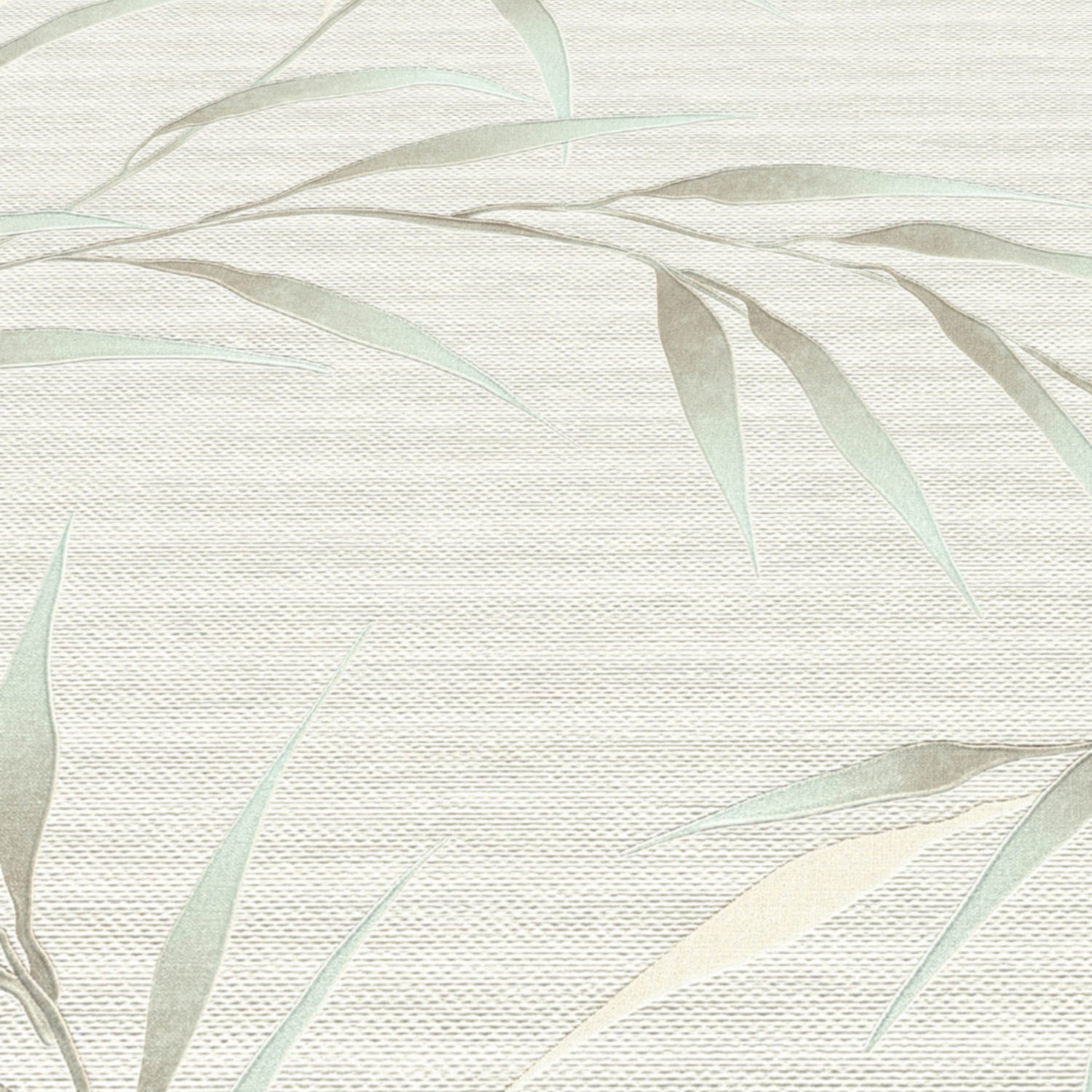 Yamato Leaves Wallpaper in teal color - pattern number 8413-VRFW-AG4 - by Veer Decor in the Veer Decor 2025 Collection collection