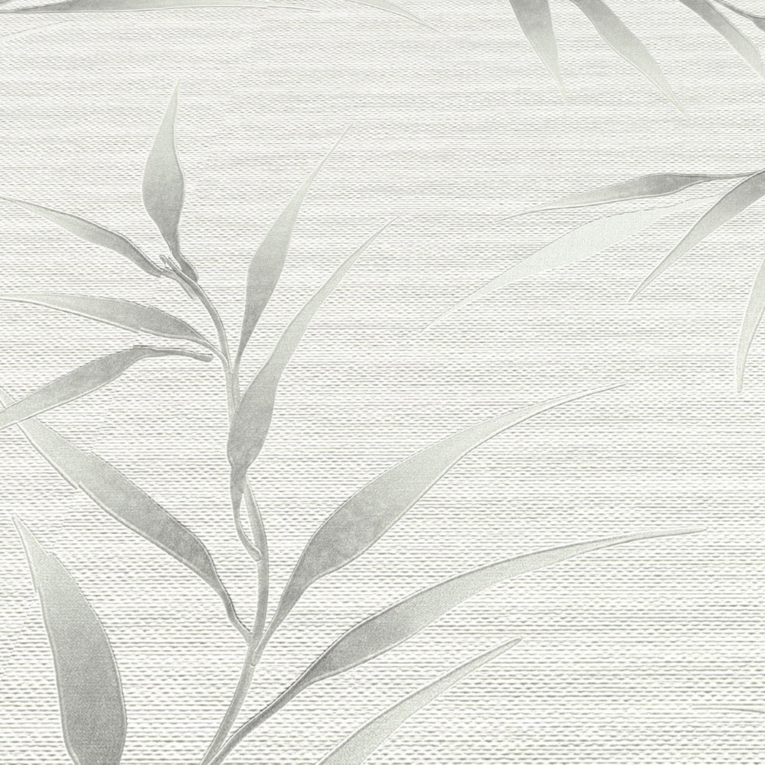Yamato Leaves Wallpaper in gray color - pattern number 8413-VRFW-AG5 - by Veer Decor in the Veer Decor 2025 Collection collection