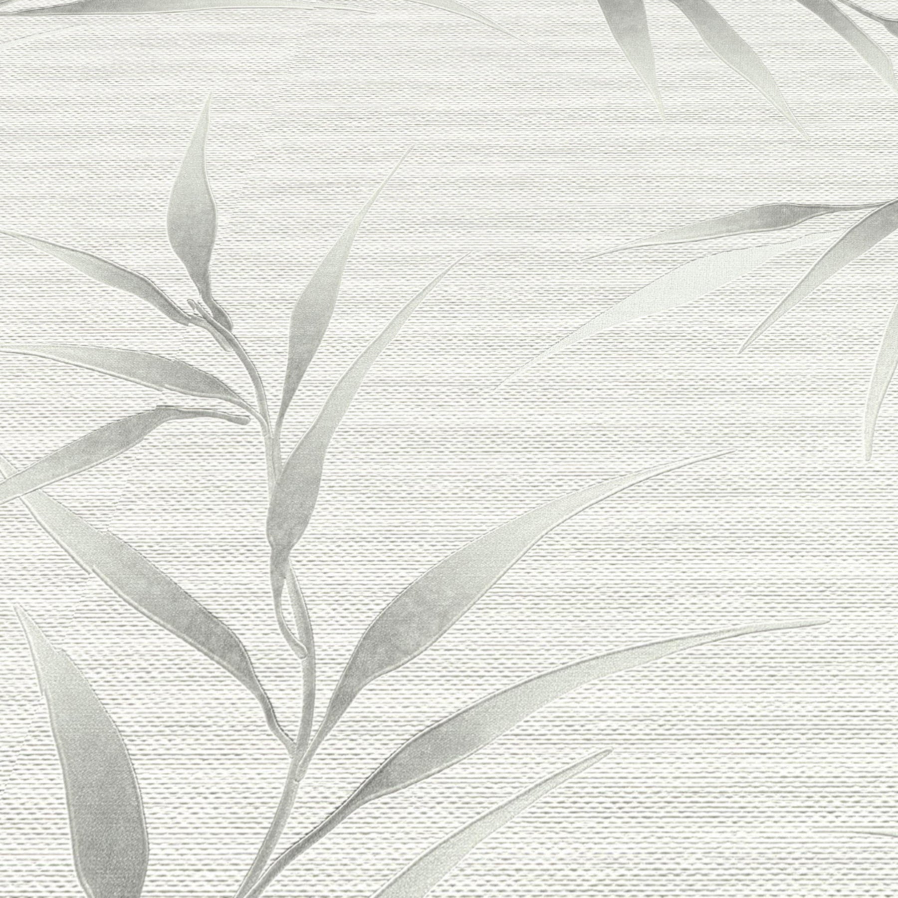 Yamato Leaves Wallpaper in gray color - pattern number 8413-VRFW-AG5 - by Veer Decor in the Veer Decor 2025 Collection collection