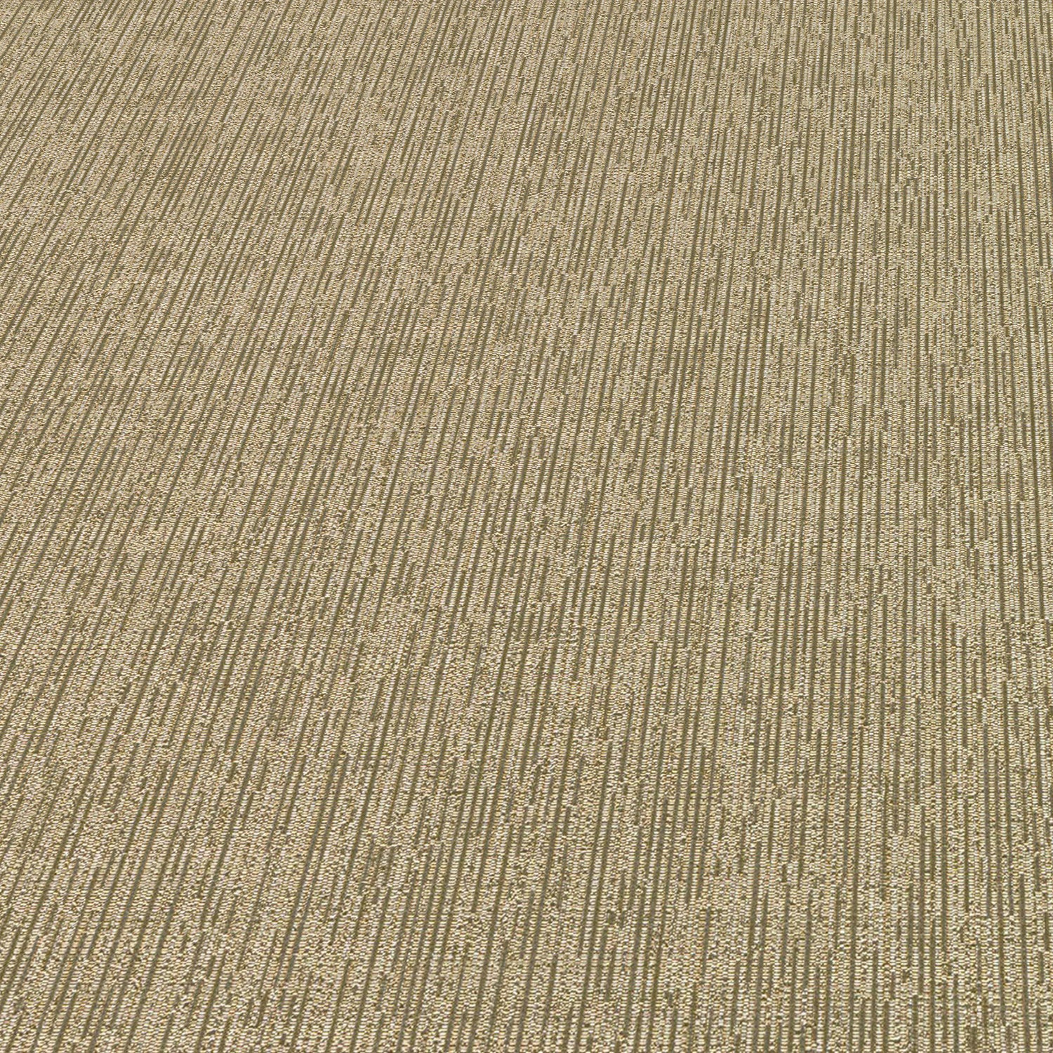 Soft Loom Stria Wallpaper in gold color - pattern number 8413-VRFW-AI9 - by Veer Decor in the Veer Decor 2025 Collection collection