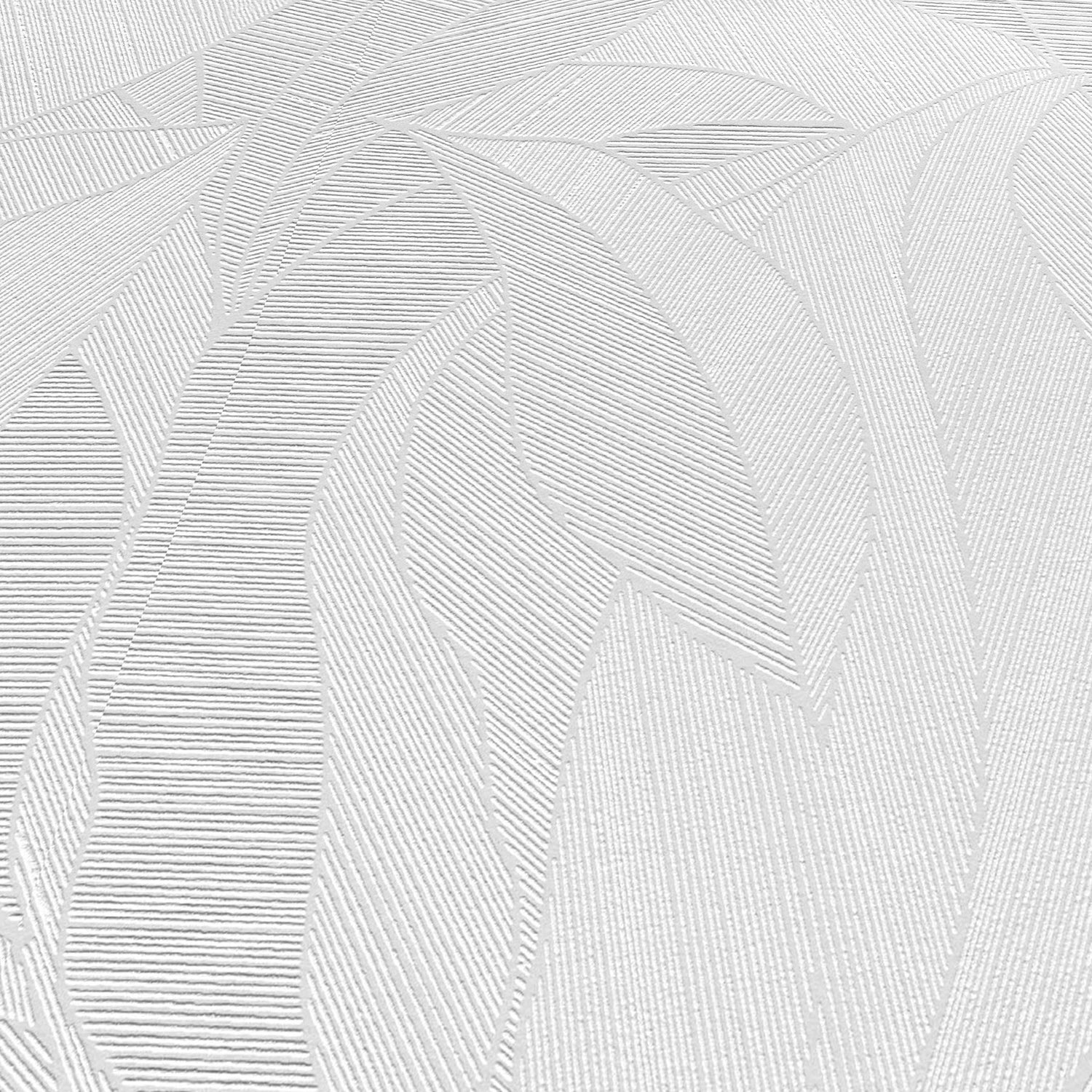 Silvana Leaves Wallpaper in white color - pattern number 8414-VRINC-AB1 - by Veer Decor in the Veer Decor 2025 Collection collection