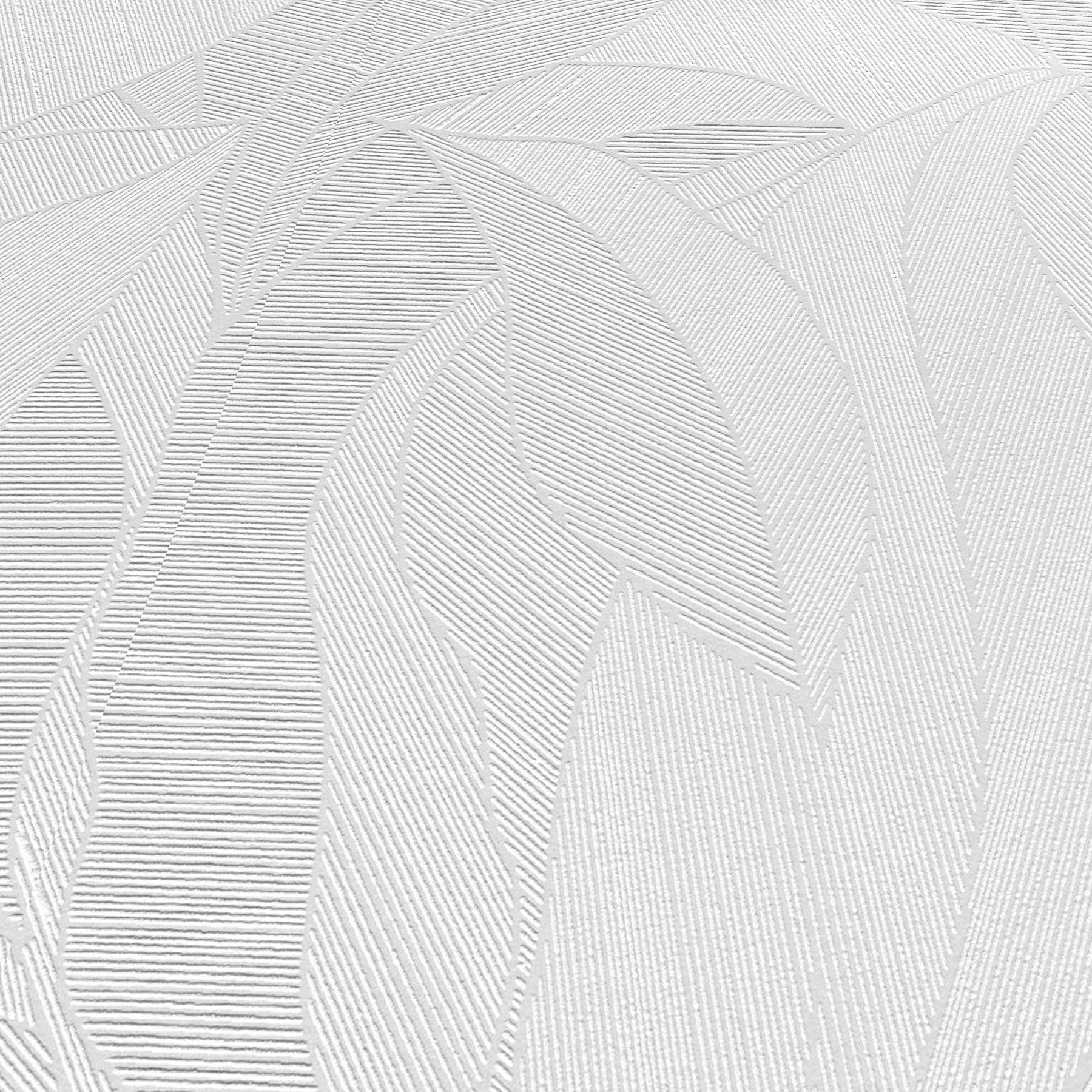 Silvana Leaves Wallpaper in white color - pattern number 8414-VRINC-AB1 - by Veer Decor in the Veer Decor 2025 Collection collection