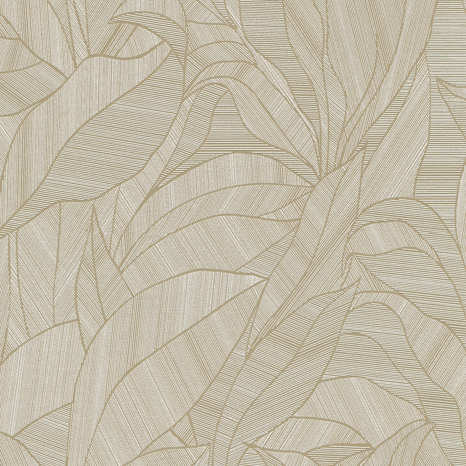 Silvana Leaves Wallpaper in brown color - pattern number 8414-VRINC-AB4 - by Veer Decor in the Veer Decor 2025 Collection collection