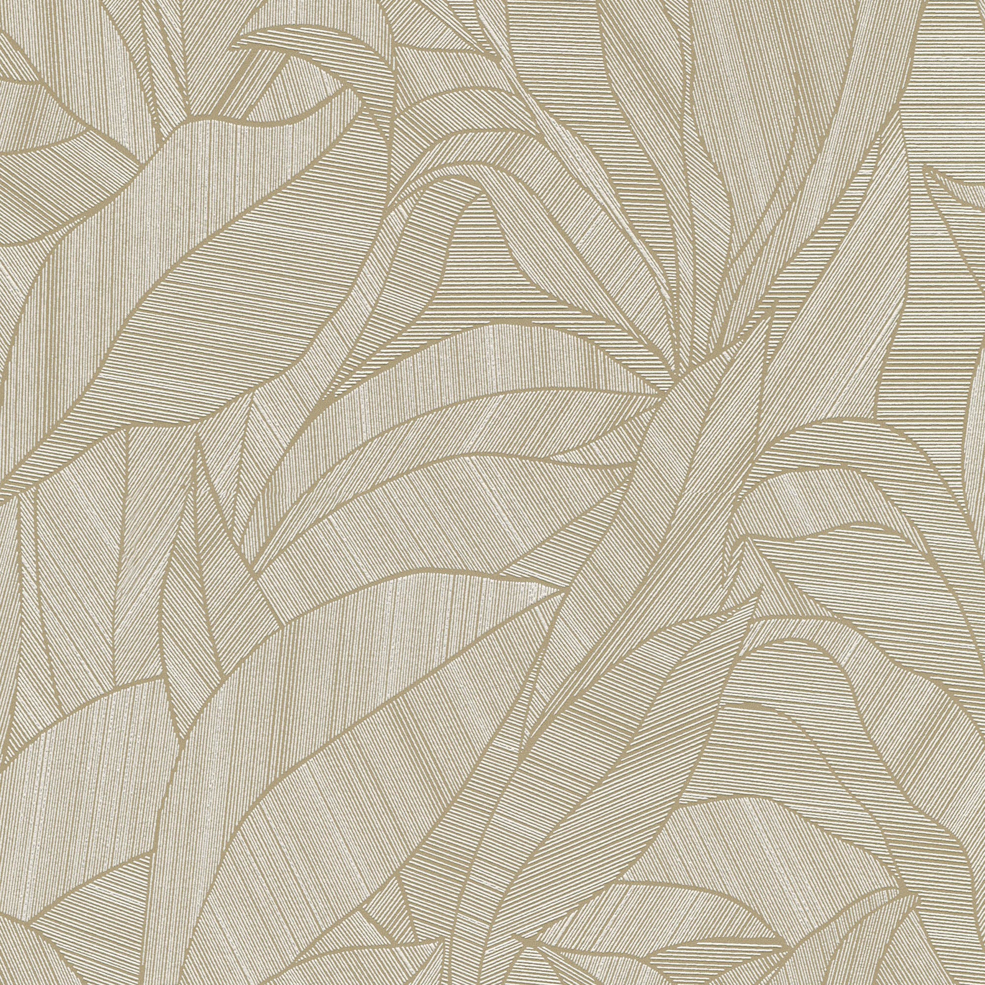 Silvana Leaves Wallpaper in brown color - pattern number 8414-VRINC-AB4 - by Veer Decor in the Veer Decor 2025 Collection collection