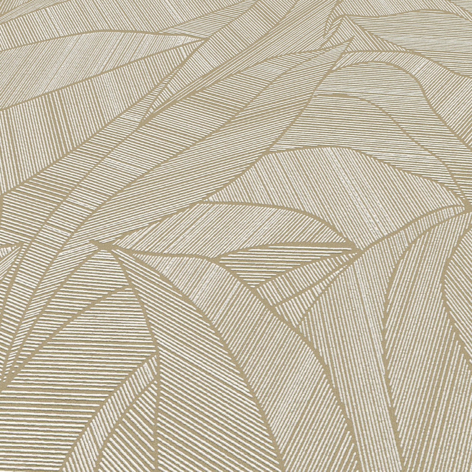 Silvana Leaves Wallpaper in brown color - pattern number 8414-VRINC-AB4 - by Veer Decor in the Veer Decor 2025 Collection collection