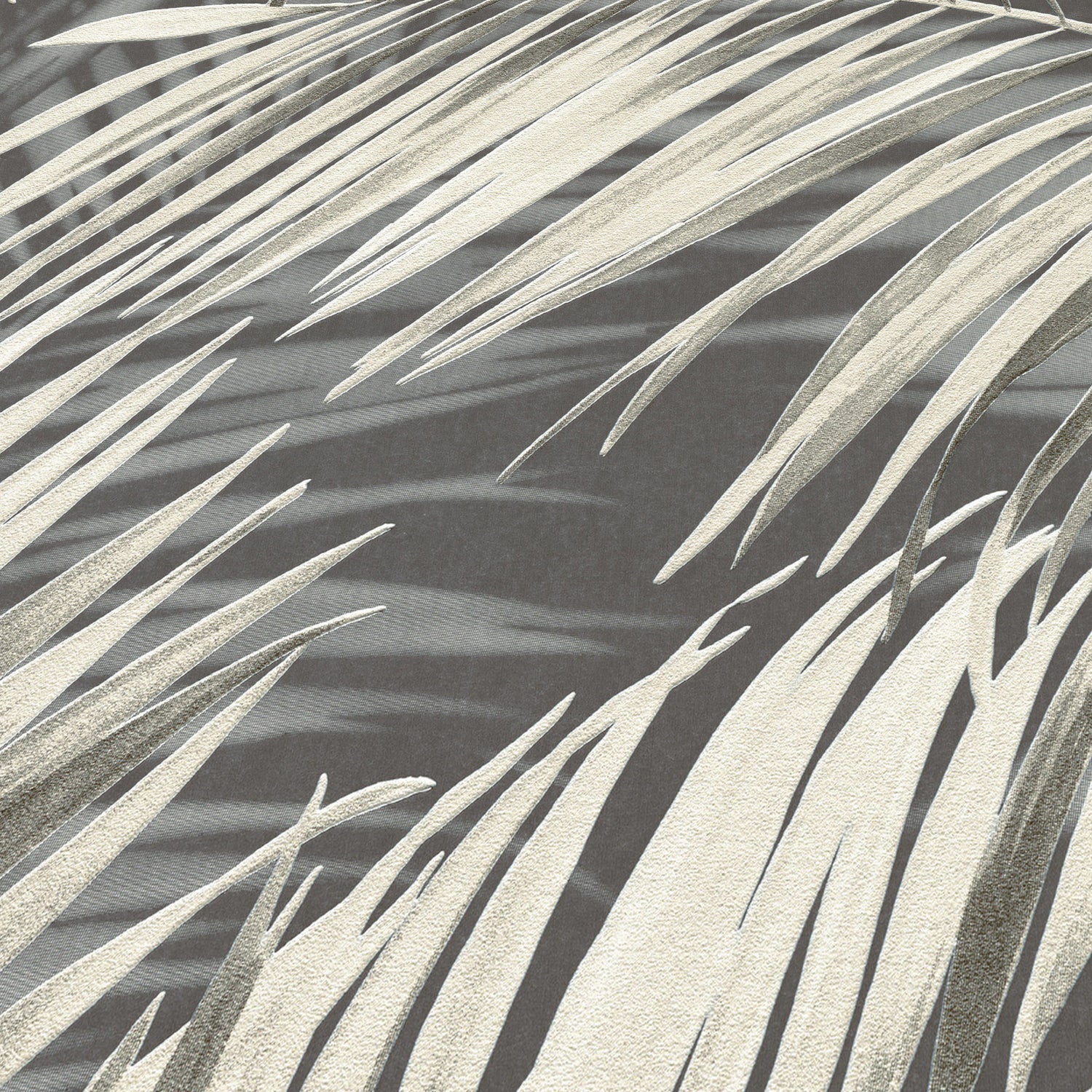 Calvado Palm Wallpaper in black color - pattern number 8414-VRINC-AC3 - by Veer Decor in the Veer Decor 2025 Collection collection