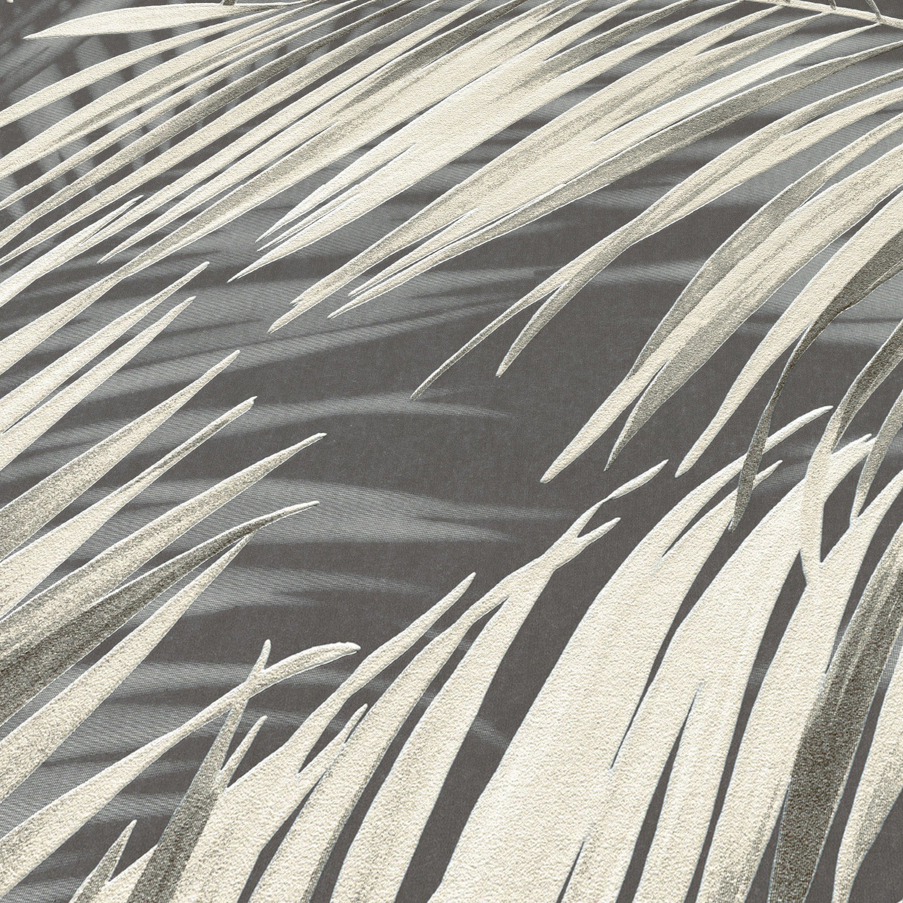 Calvado Palm Wallpaper in black color - pattern number 8414-VRINC-AC3 - by Veer Decor in the Veer Decor 2025 Collection collection