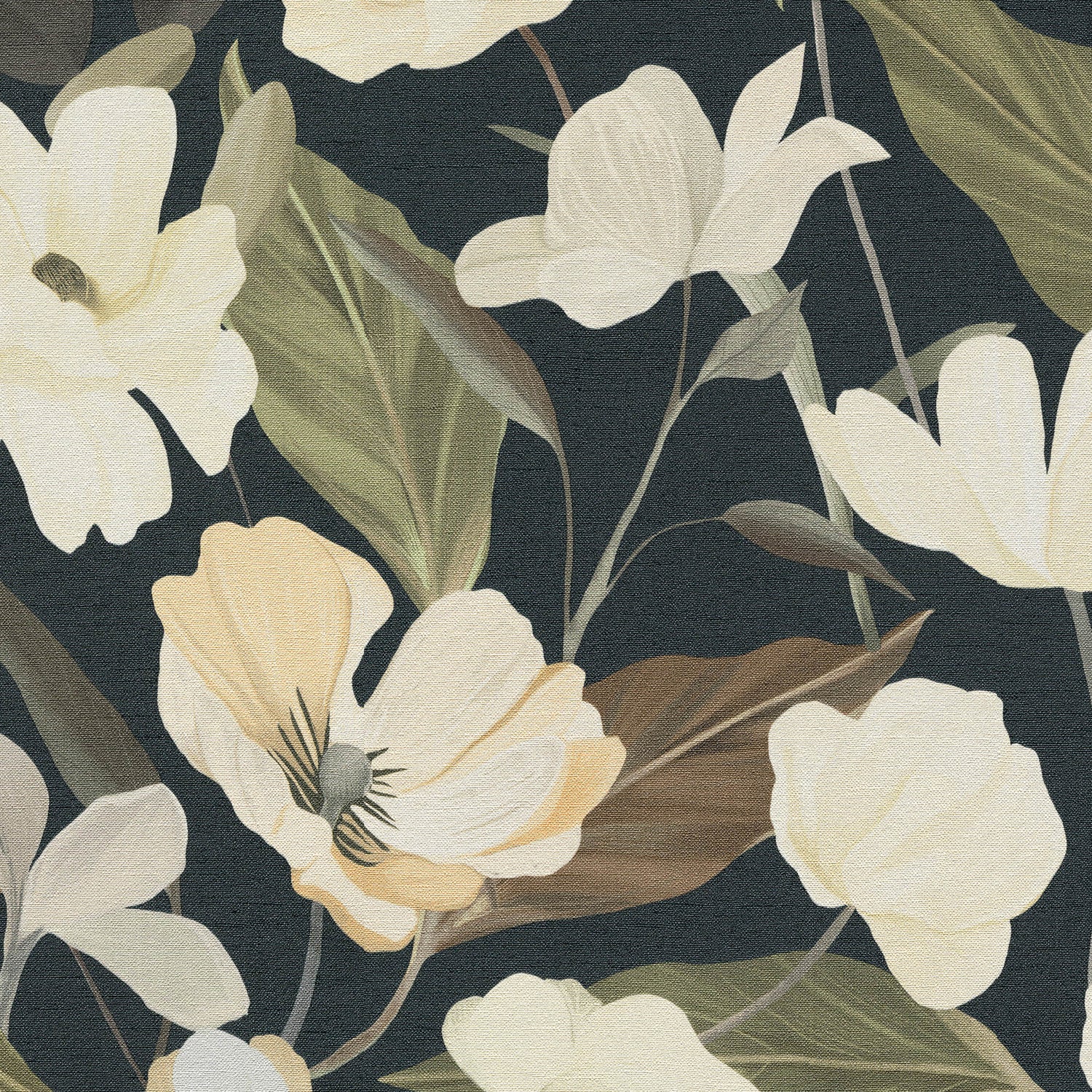Fairy Blossom Wallpaper in black color - pattern number 8415-VRSG-AC2 - by Veer Decor in the Veer Decor 2025 Collection collection
