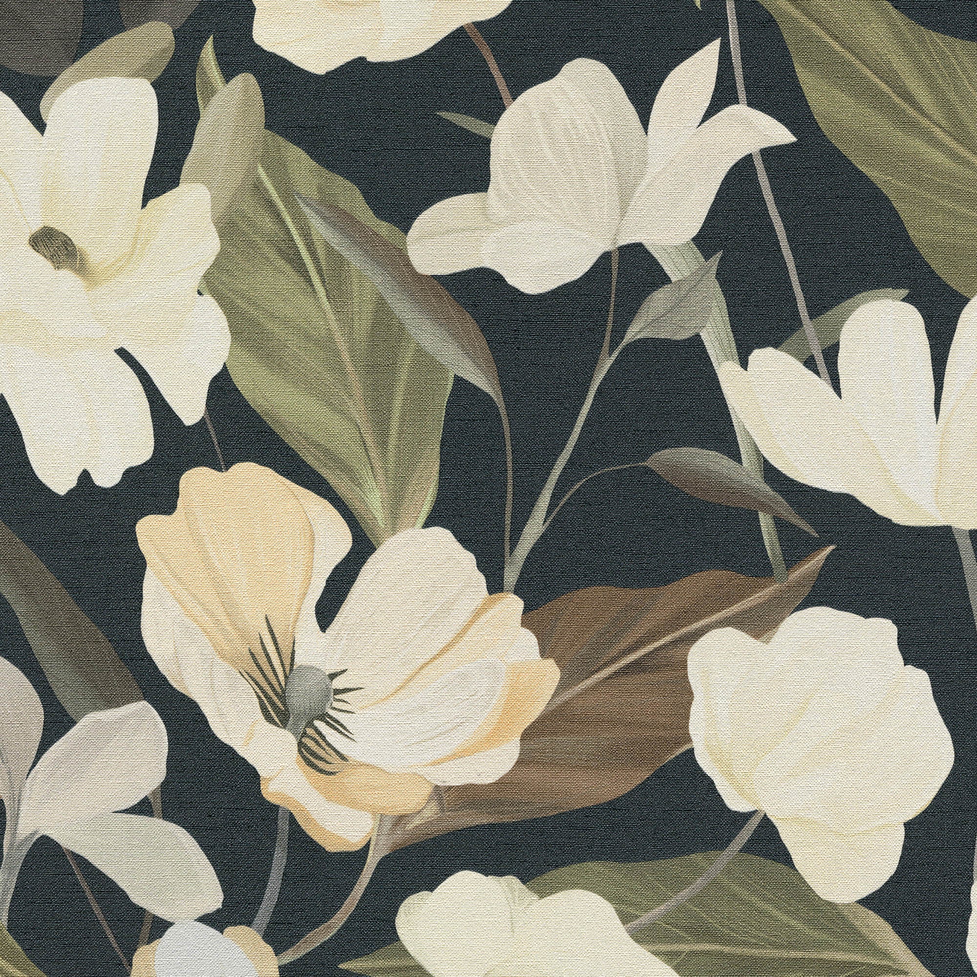 Fairy Blossom Wallpaper in black color - pattern number 8415-VRSG-AC2 - by Veer Decor in the Veer Decor 2025 Collection collection