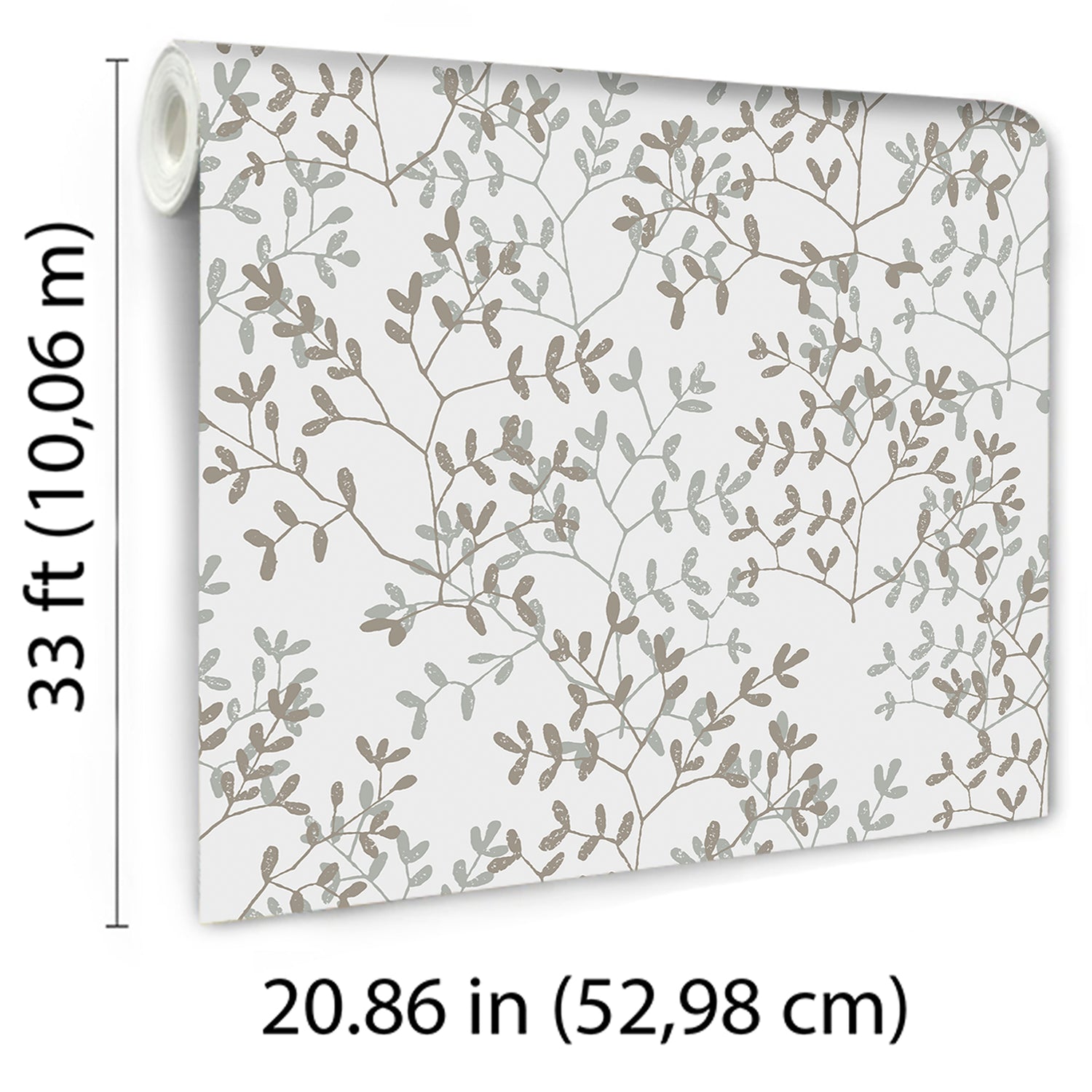 Antibes Branches Wallpaper in white color - pattern number 8421-ANT-AF1 - by Veer Decor in the Veer Decor 2025 Collection collection
