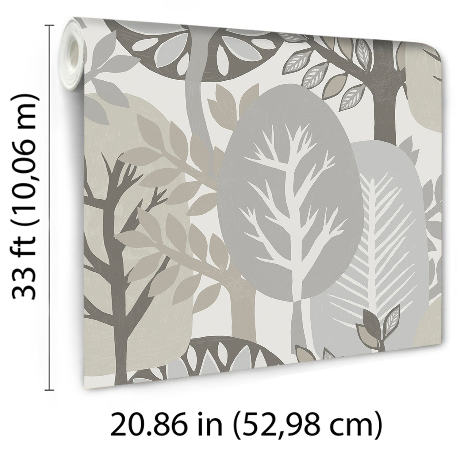 Antibes Nature Forest Wallpaper in green color - pattern number 8421-ANT-AI4 - by Veer Decor in the Veer Decor 2025 Collection collection