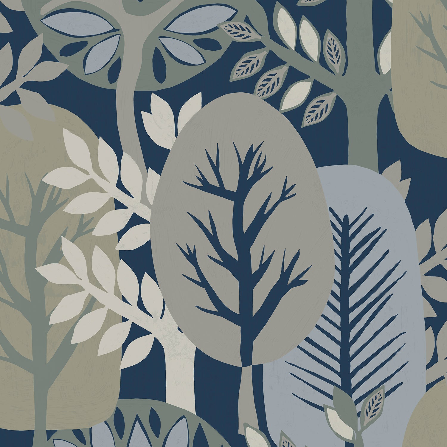 Antibes Nature Forest Wallpaper in taupe color - pattern number 8421-ANT-AI2 - by Veer Decor in the Veer Decor 2025 Collection collection
