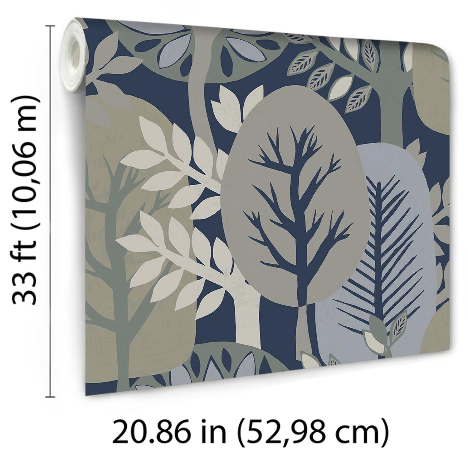 Antibes Nature Forest Wallpaper in taupe color - pattern number 8421-ANT-AI2 - by Veer Decor in the Veer Decor 2025 Collection collection