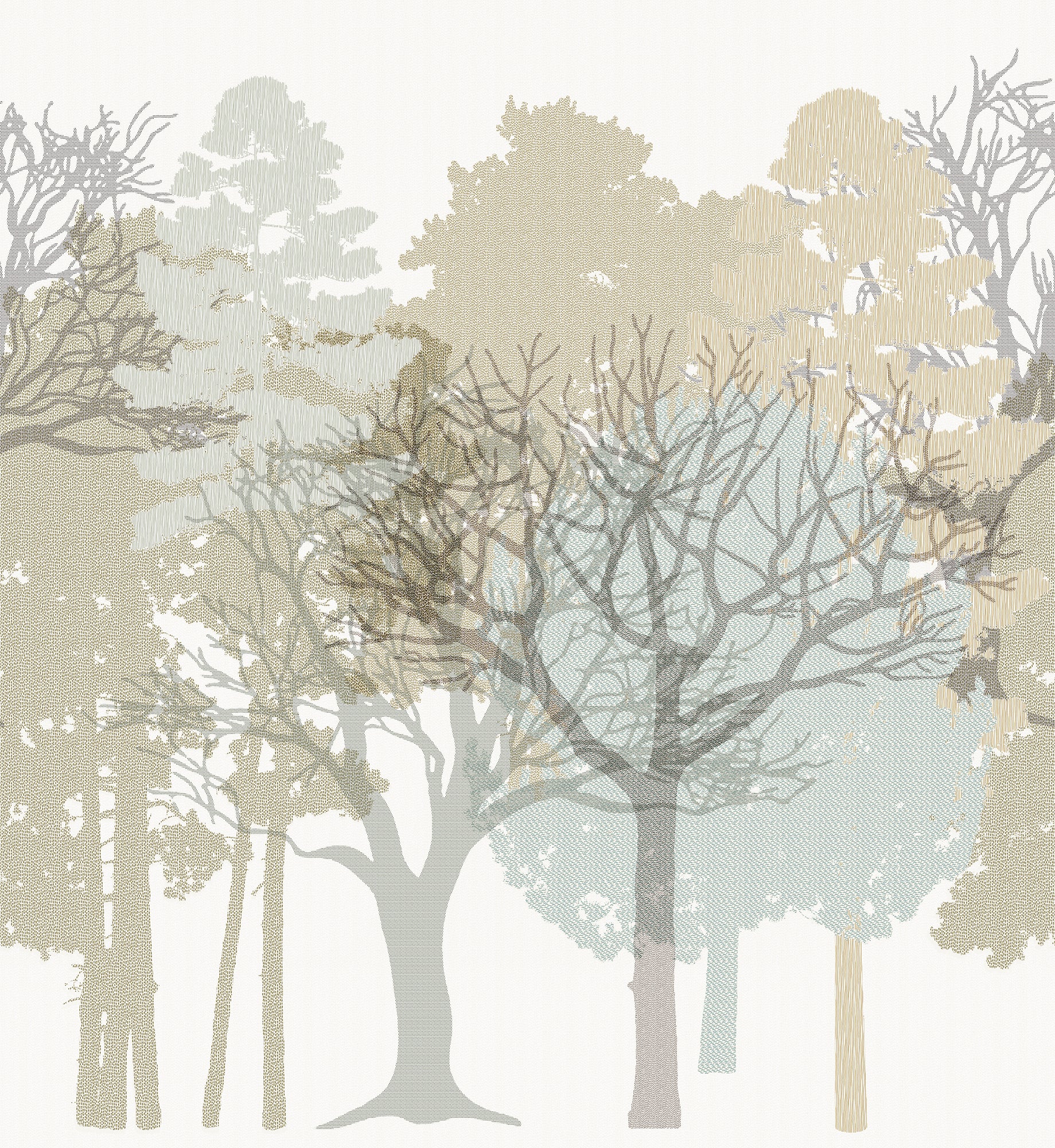 Antibes Nature Mural in beige color - pattern number 8421-ANT-AJ1 - by Veer Decor in the Veer Decor 2025 Collection collection