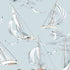 Sailboats fabric in sky color - pattern number 8854 - by Schumacher in the Borastapeter collection