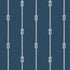 Knot Stripe wallpaper in navy color - pattern number 8858 - by Schumacher in the Borastapeter collection