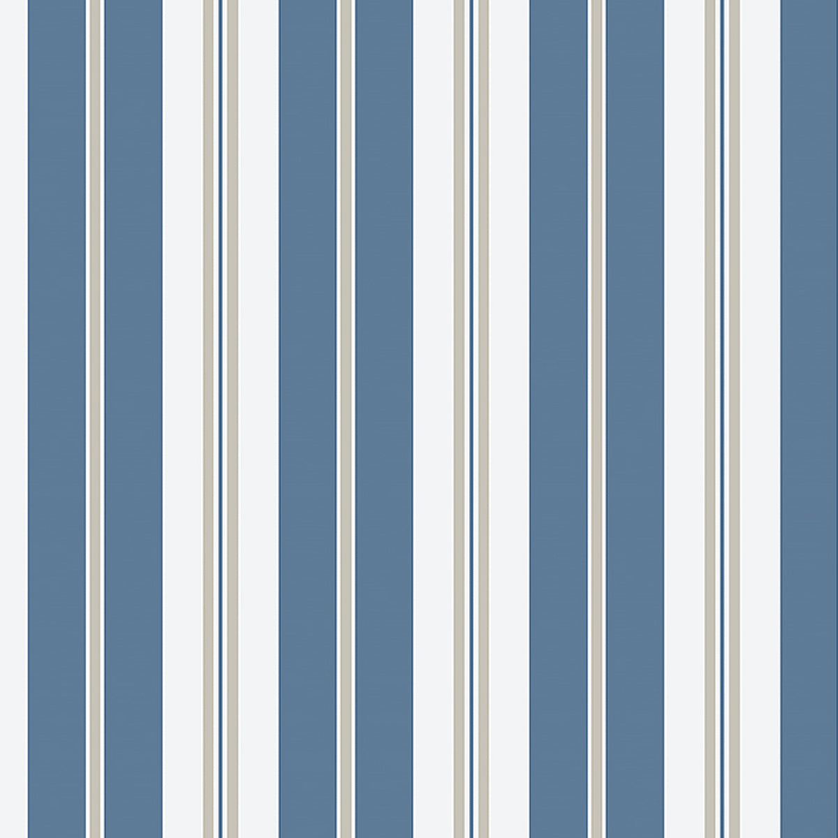 Sandhamn Stripe wallpaper in blue color - pattern number 8885 - by Schumacher in the Borastapeter collection