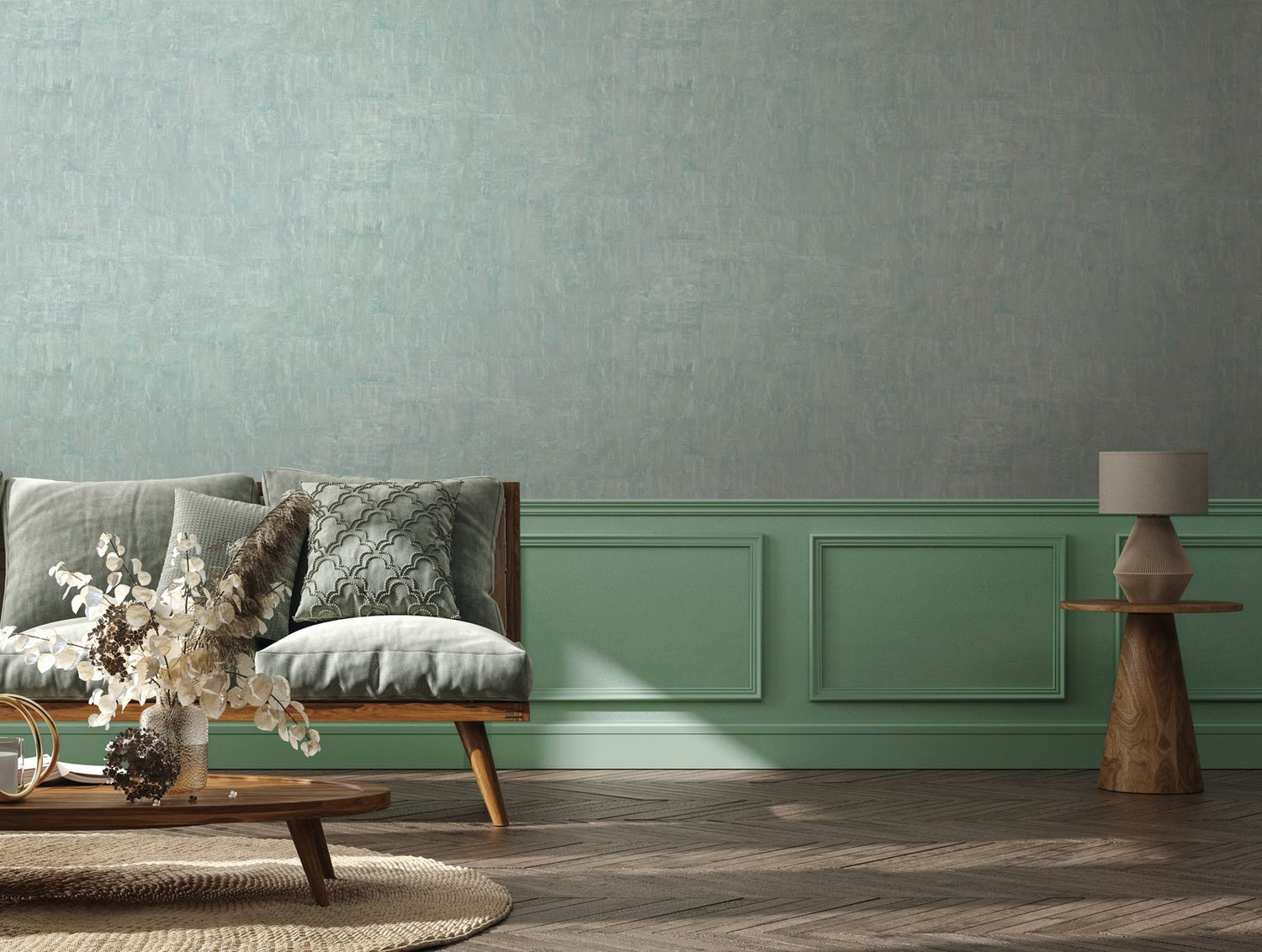 Bark wallpaper in blue color - pattern number EN91920 - by Galerie in the Energy collection