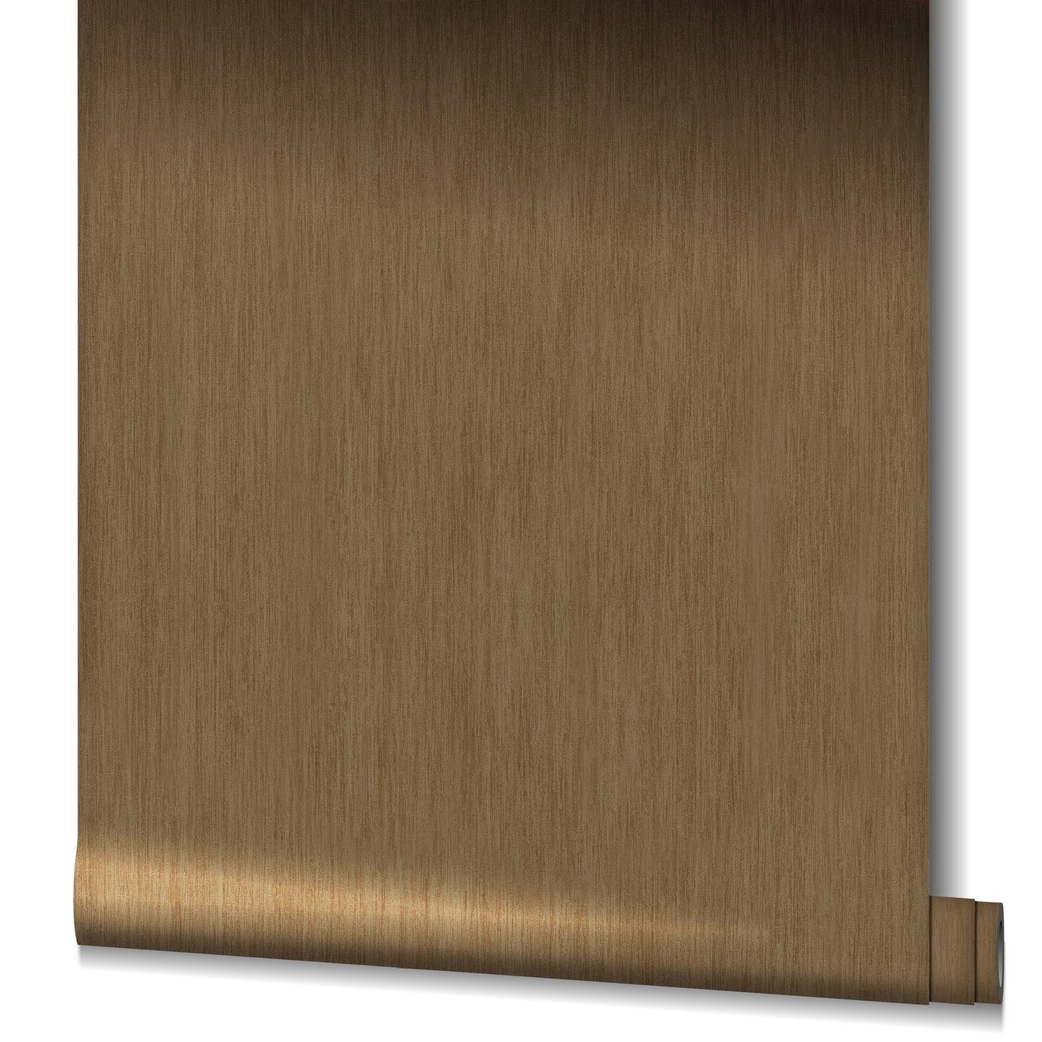 Slub wallpaper in bronze brown color - pattern number EN91932 - by Galerie in the Energy collection
