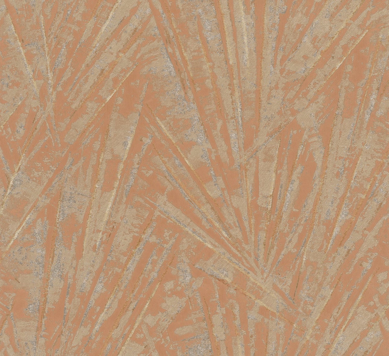 Fan Palm wallpaper in rose gold color - pattern number EN91937 - by Galerie in the Energy collection