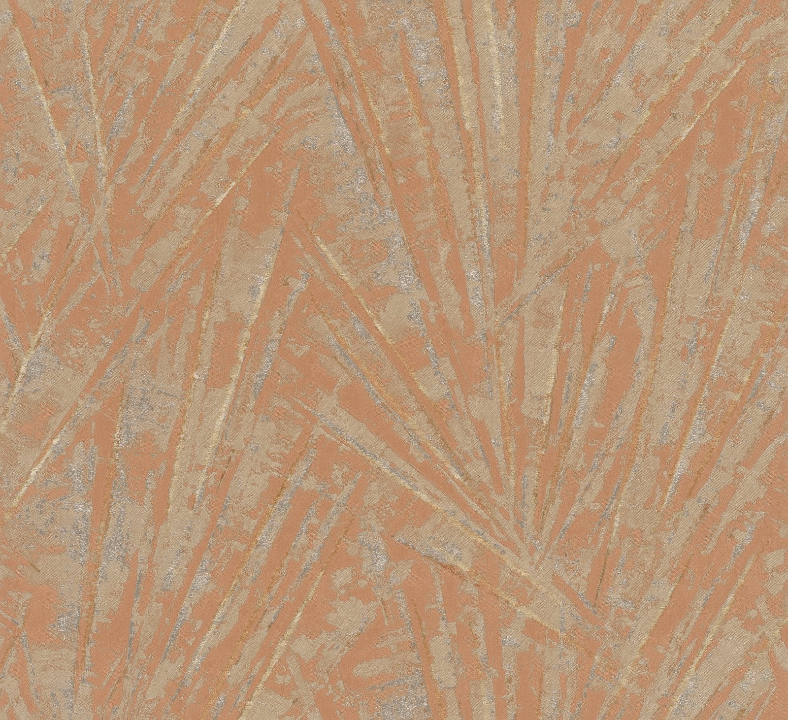Fan Palm wallpaper in rose gold color - pattern number EN91937 - by Galerie in the Energy collection