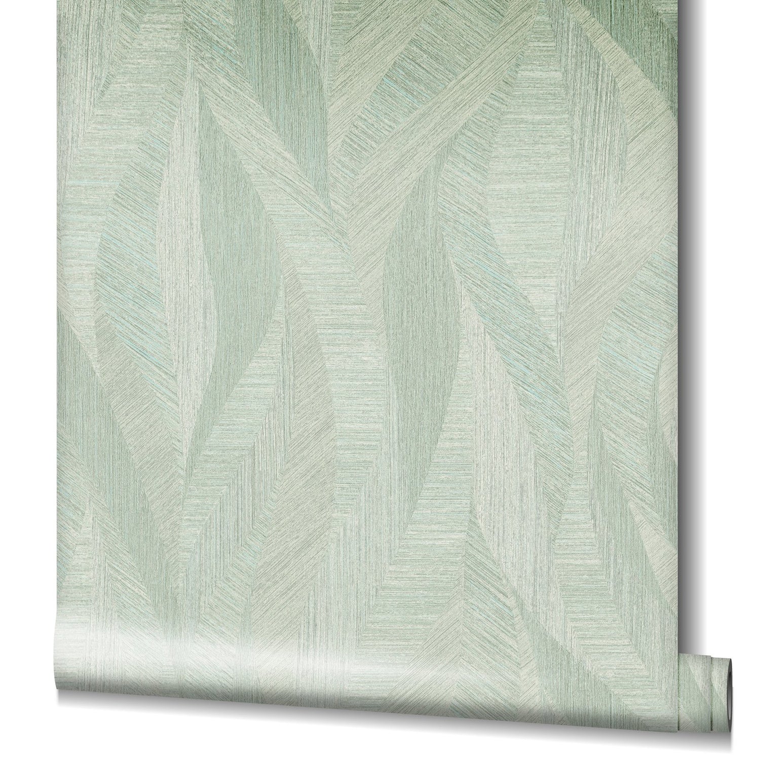 Flame wallpaper in green color - pattern number EN91938 - by Galerie in the Energy collection