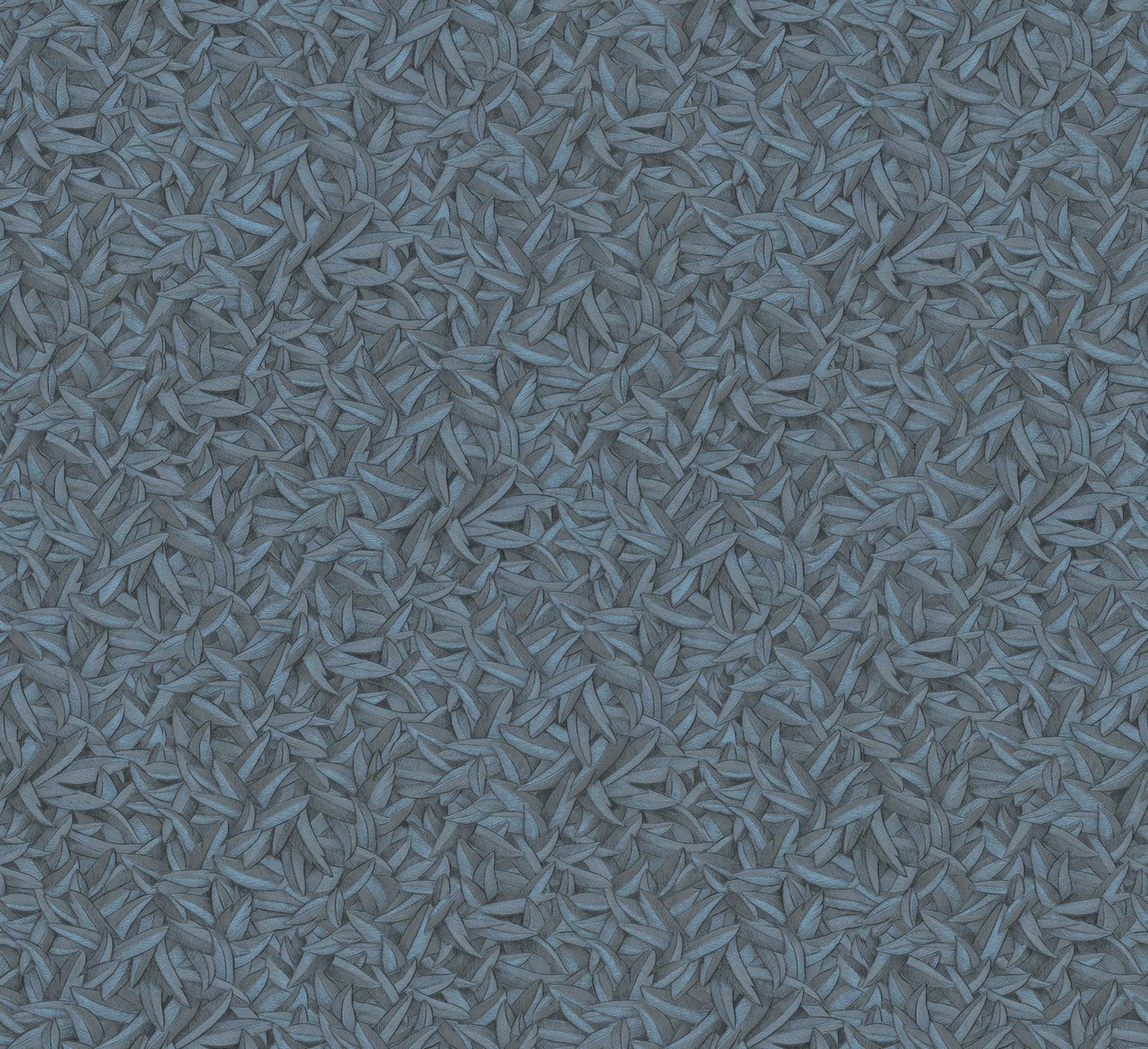Leaves wallpaper in blue color - pattern number EN91948 - by Galerie in the Energy collection