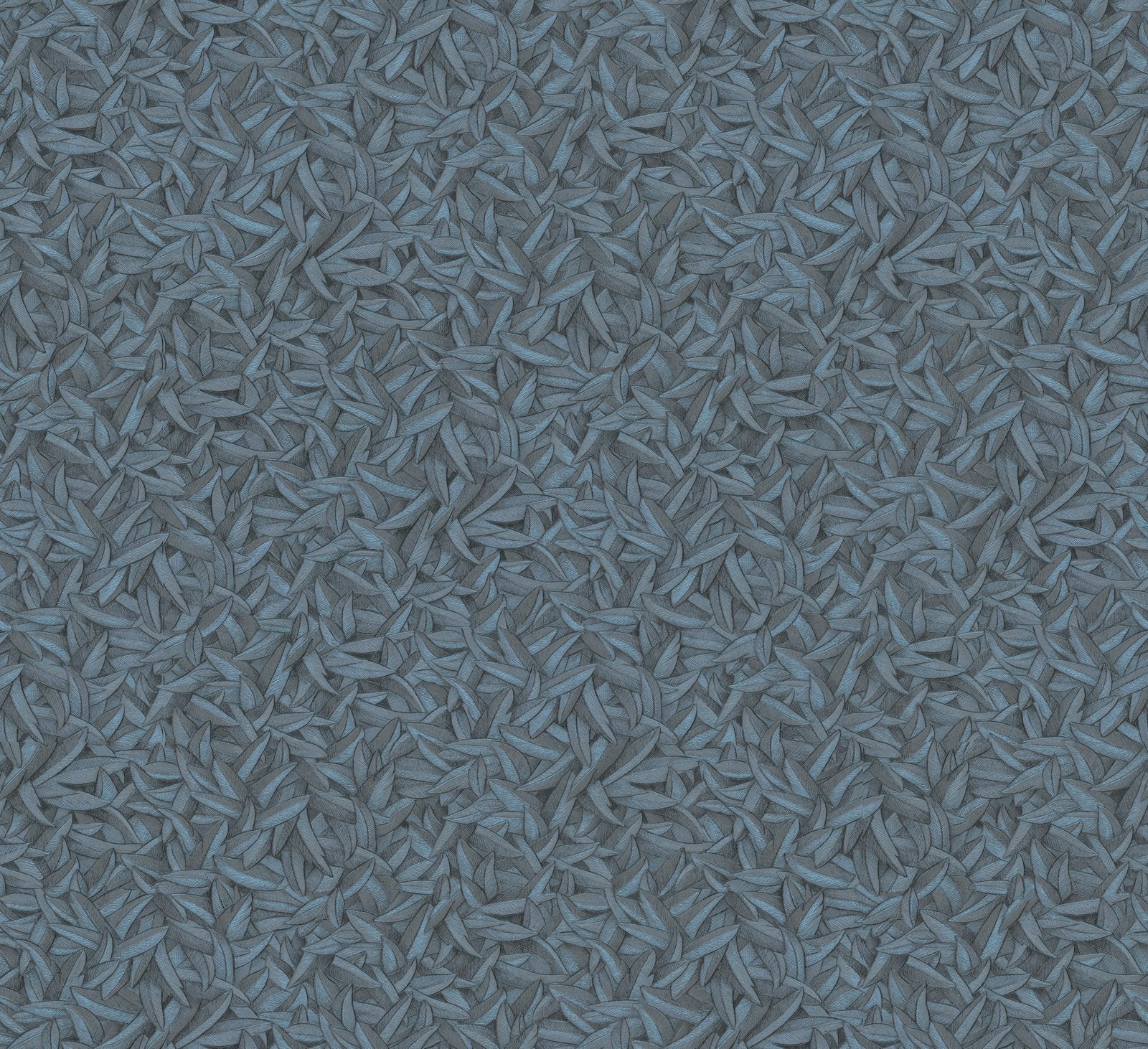 Leaves wallpaper in blue color - pattern number EN91948 - by Galerie in the Energy collection