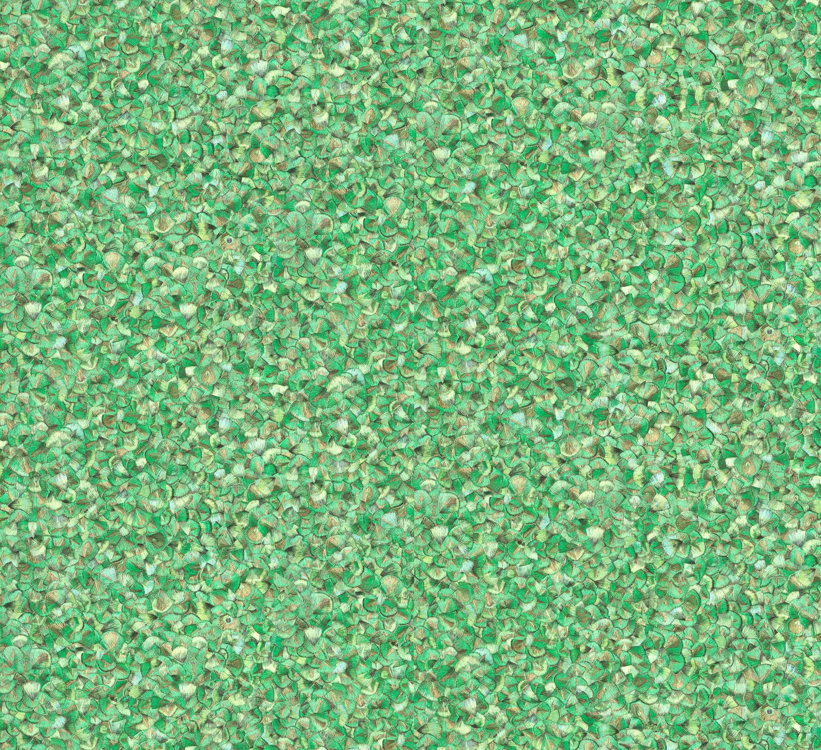 Feathers wallpaper in green color - pattern number EN91953 - by Galerie in the Energy collection