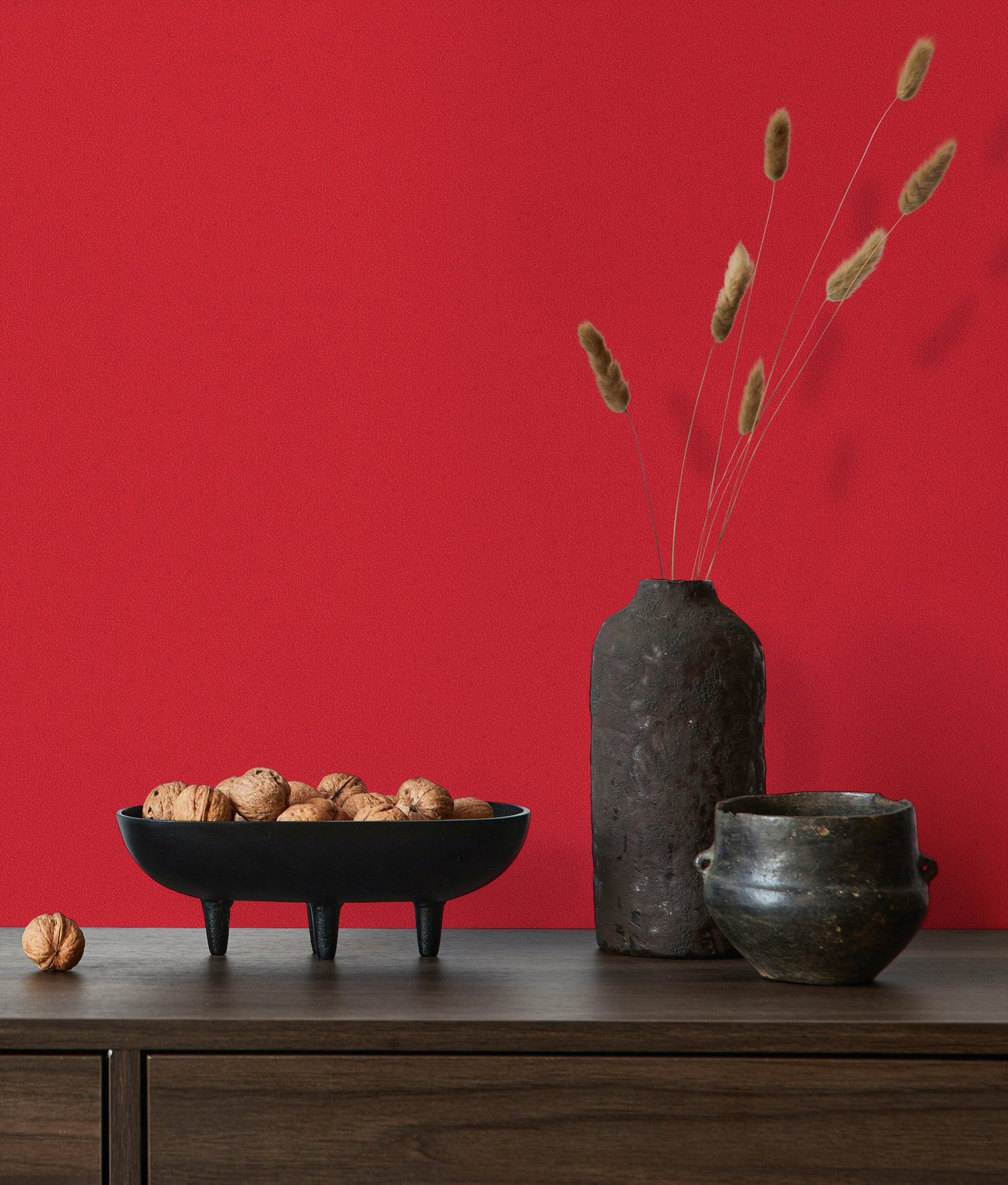 Stipple wallpaper in red color - pattern number EN91956 - by Galerie in the Energy collection