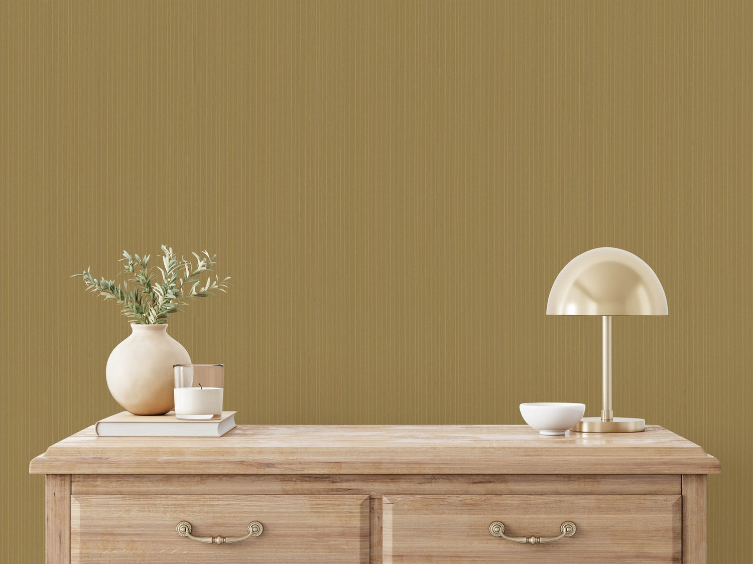 Silk Stripe wallpaper in gold color - pattern number EN91965 - by Galerie in the Energy collection
